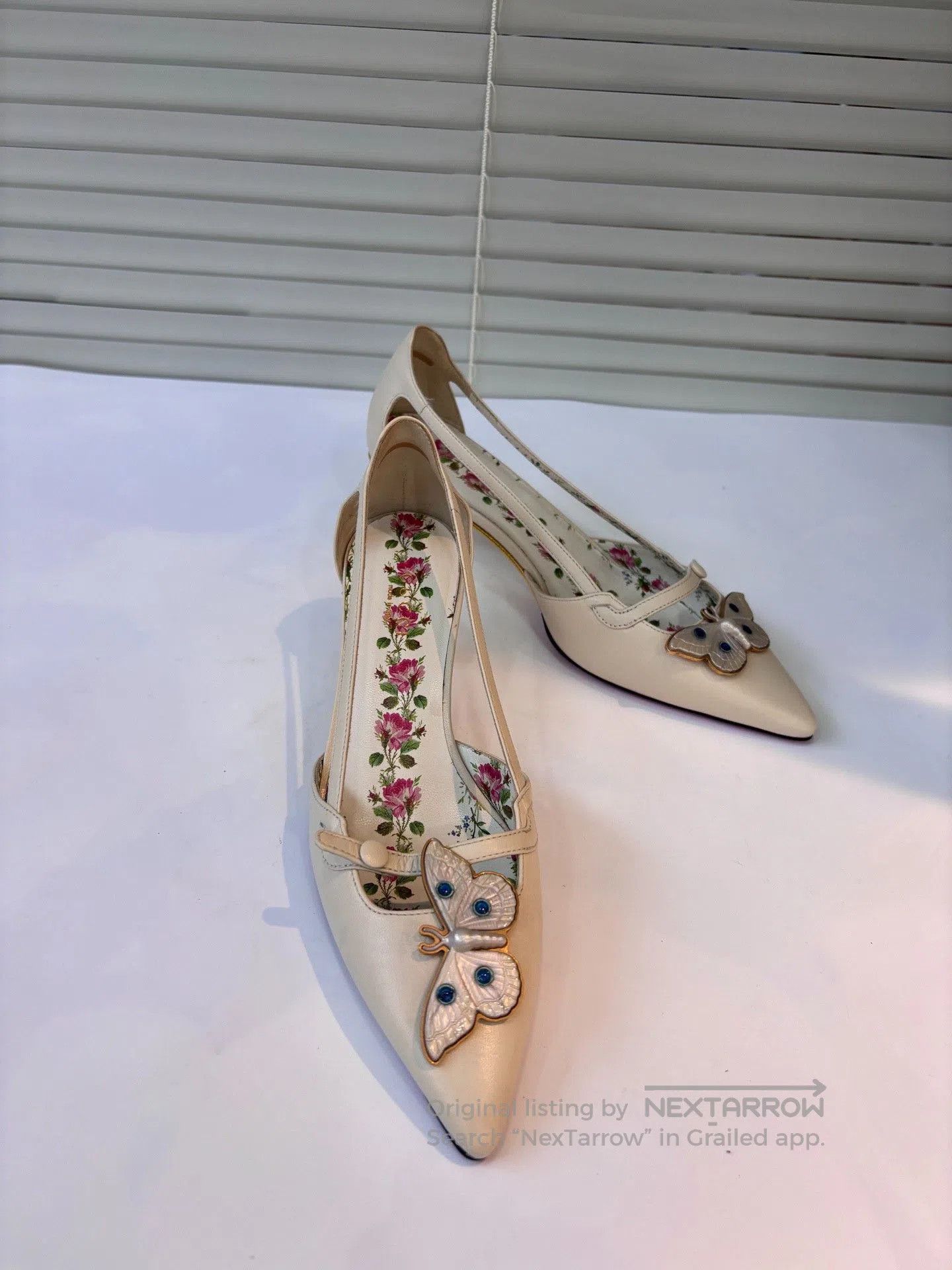 Gucci Gucci Bamboo Heel Tortoiseshell Bow Floral. Size US 5 / IT 35 - 8 Thumbnail