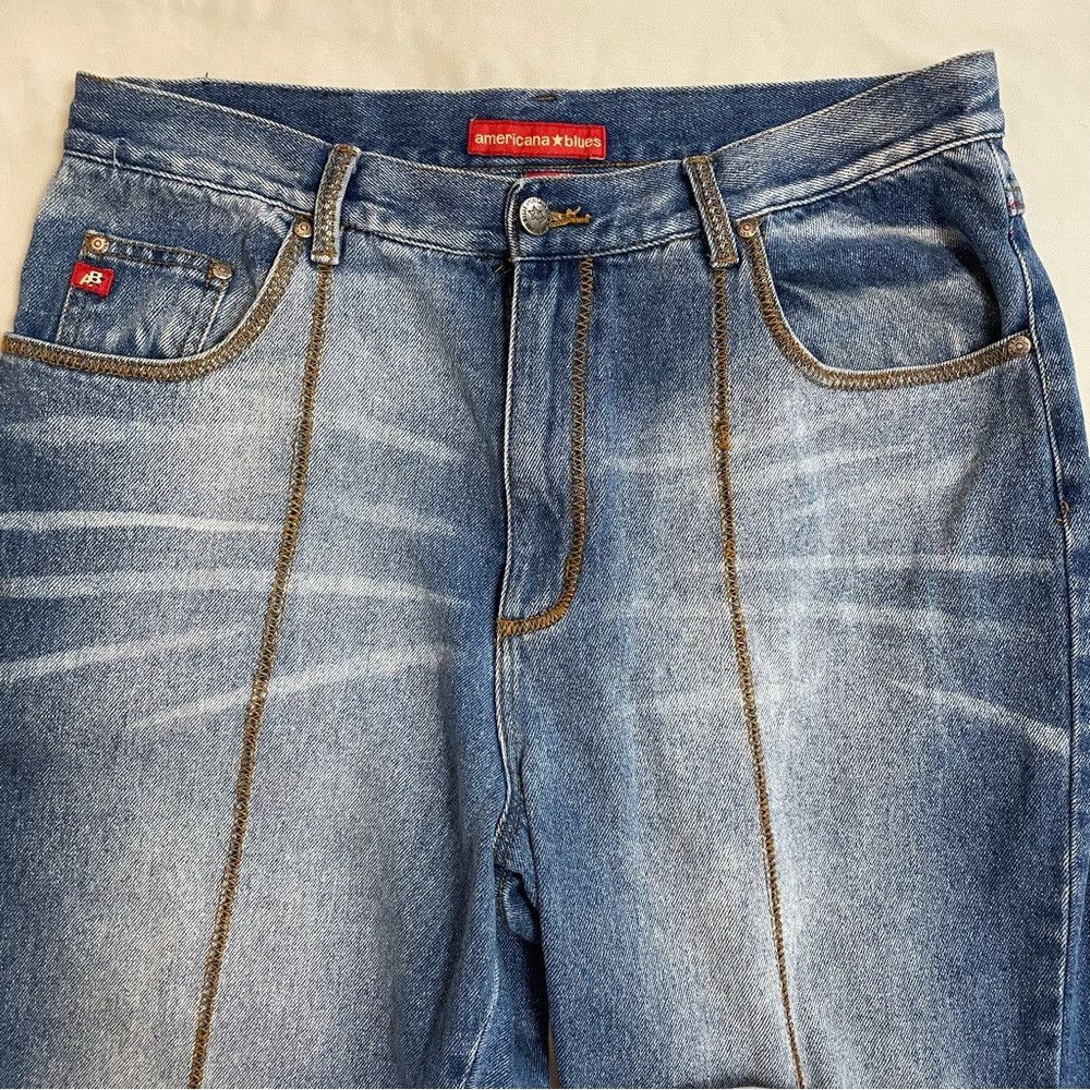 Other Americana Blues Cropped Jeans Size 16W Size 38" / US 16 / IT 52 - 4 Thumbnail
