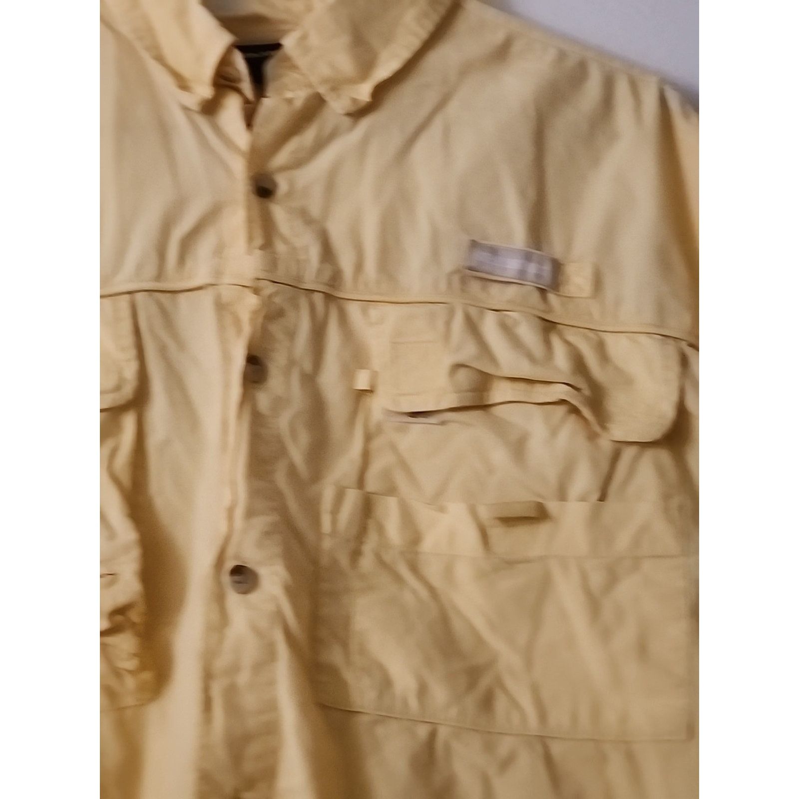 Reel Legends Reel Legends Shadester Short Sleeve Shirt Yellow Men's Sz L Size US L / EU 52-54 / 3 - 5 Thumbnail