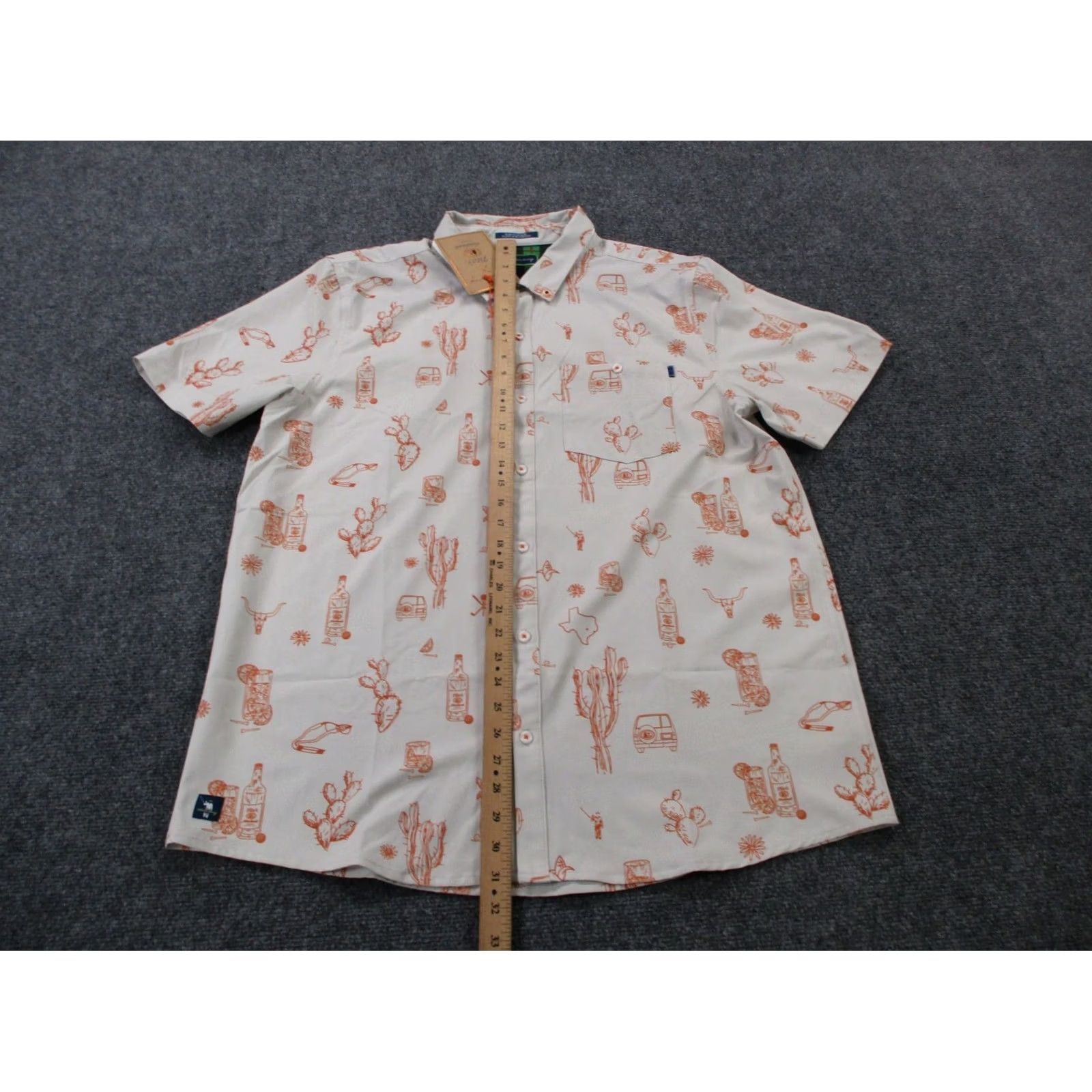 Vintage William Murray Shirt Mens XL Titos Drink Glasses Cactus Desert Graphic Golf NEW Size US XL / EU 56 / 4 - 3 Thumbnail
