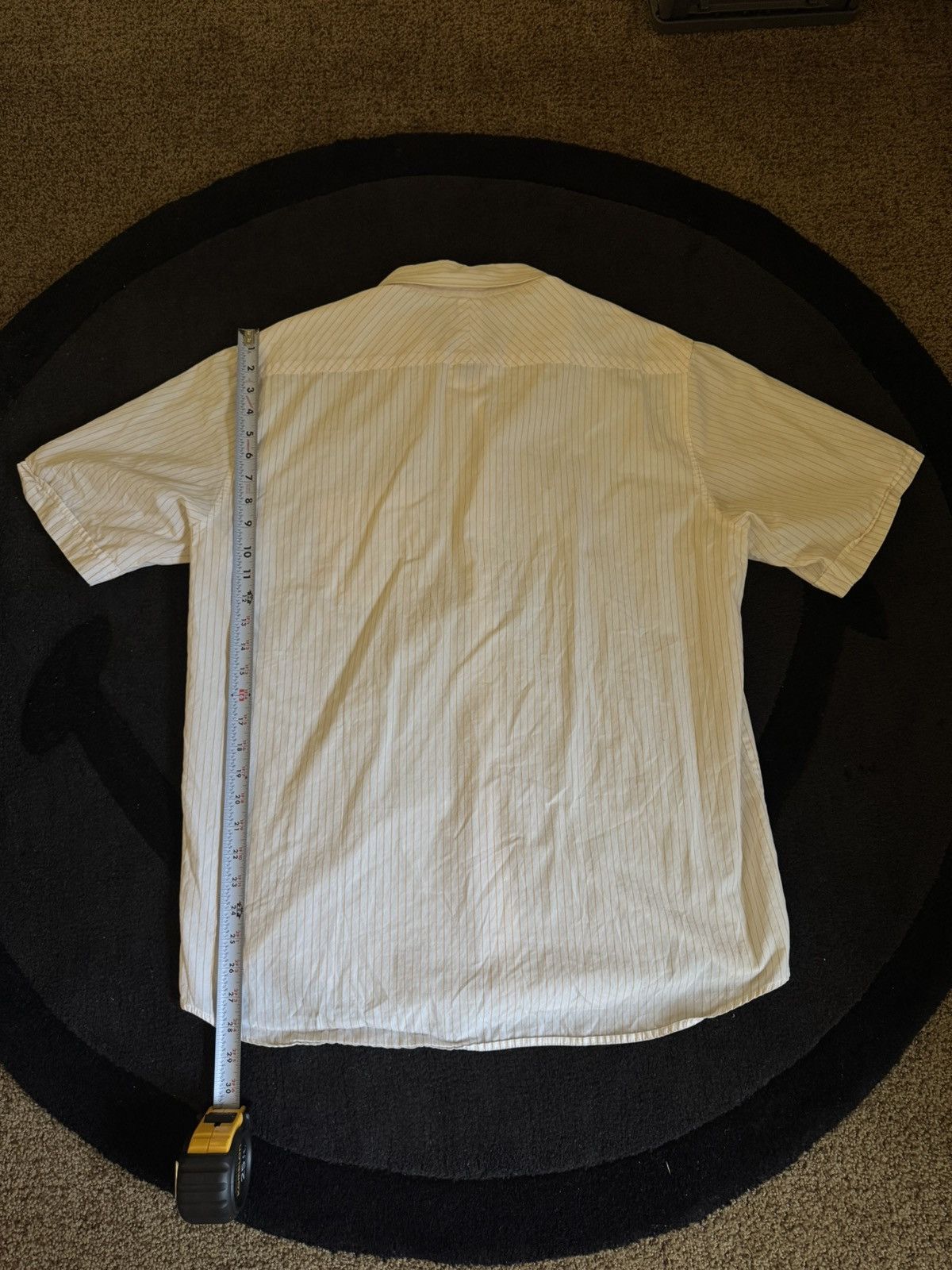 Stussy × Vintage Rare Vintage Stussy Orange Stripe Button Up Tee XL Size US XL / EU 56 / 4 - 3 Thumbnail