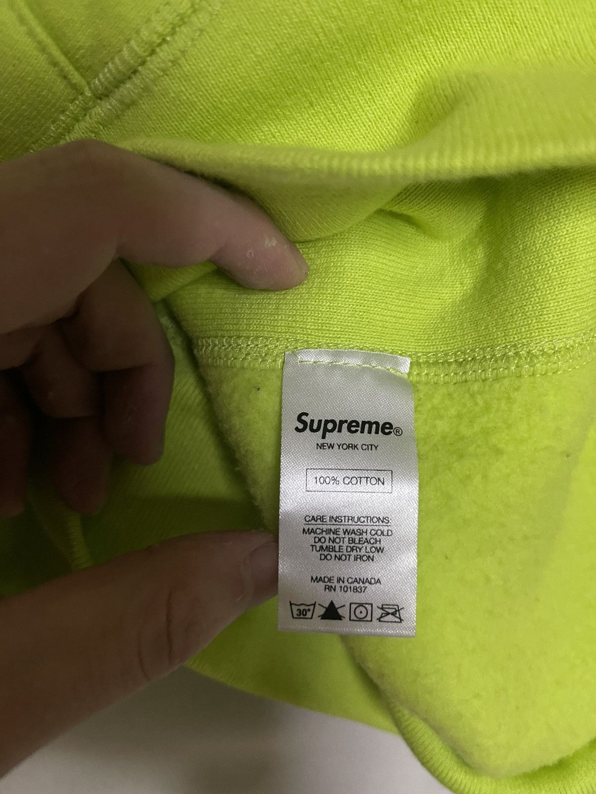 Supreme Supreme lime Green motion logo box logo hoodie sweatshirt Size US L / EU 52-54 / 3 - 7 Thumbnail