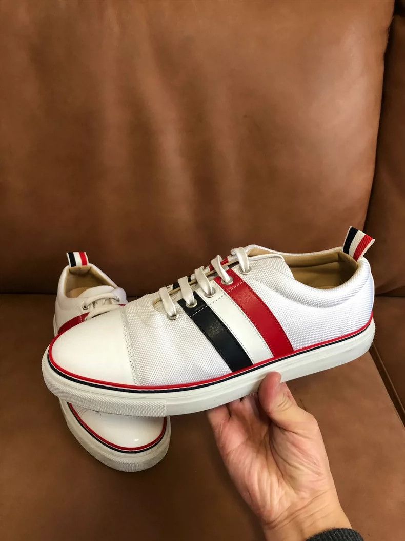 Thom Browne Thom Browne Three-color striped woven leather shoes Size US 8 / EU 41 - 4 Thumbnail