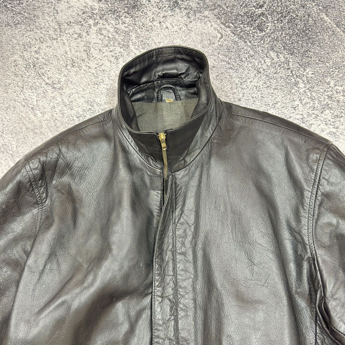 Vintage Cavero Mens Black Leather Jacket M size Size US M / EU 48-50 / 2 - 11 Thumbnail