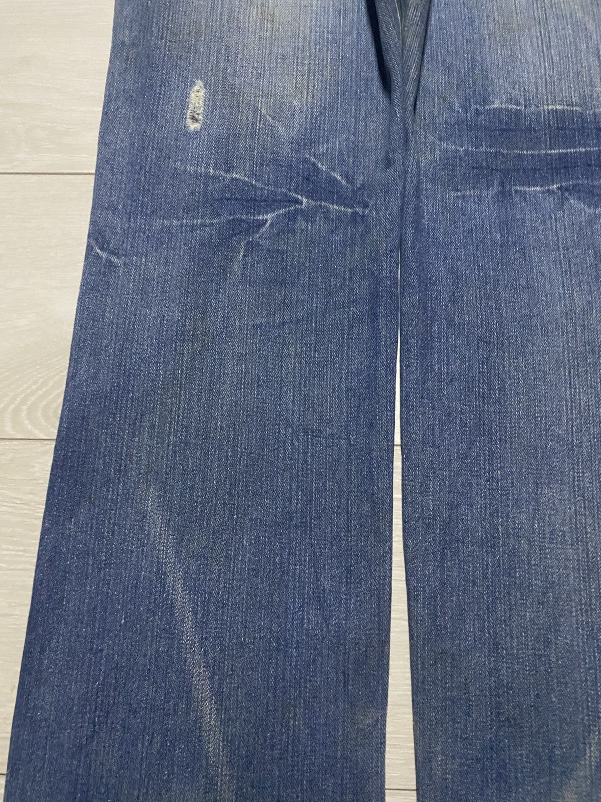 Vintage Vintage Japanese Brand Mud Wash Distressed Loose Jeans Size US 33 - 11 Thumbnail
