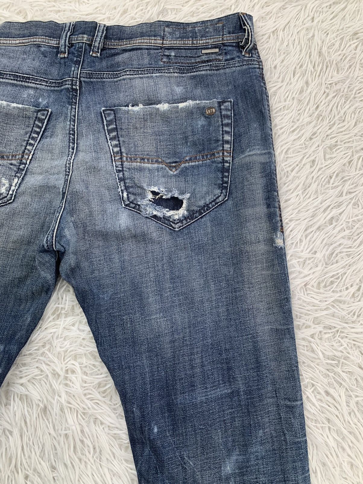 Diesel Distress Diesel Tepphar Slim Carrot Denim Pant Size US 35 - 10 Thumbnail