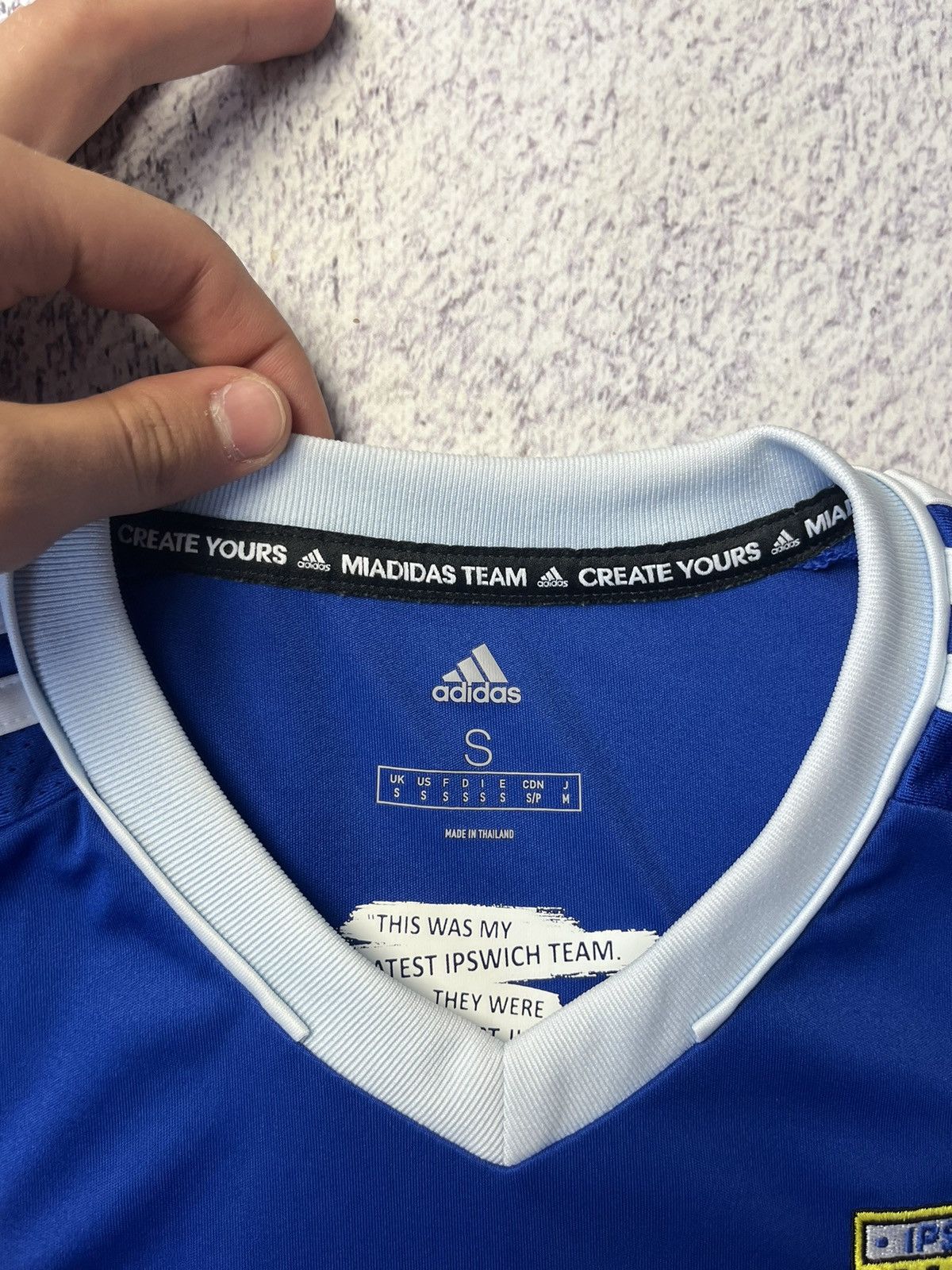Adidas original IPSWICH TOWN 2020/21 Home Football Shirt Adidas Size US S / EU 44-46 / 1 - 8 Thumbnail
