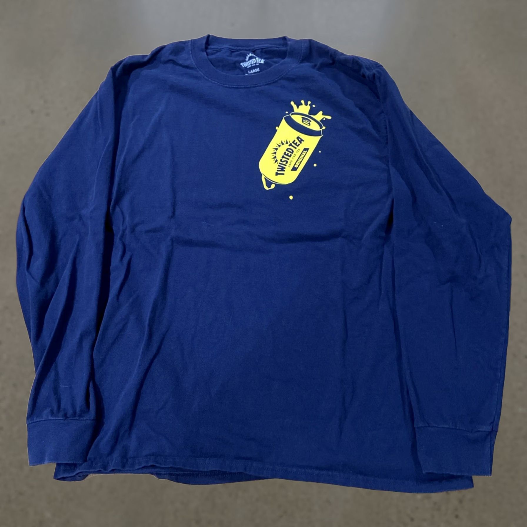 Gildan UNISEX L Blue Shirt Long Sleeve hoodie Gildan Logo Twisted Tea All Seasons Winter Summer Spring Fall Mens Womens Boys Girls Size US L / EU 52-54 / 3 - 1 Thumbnail