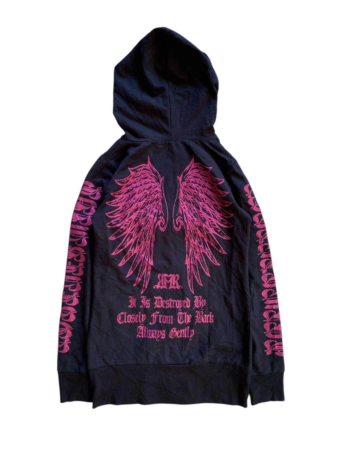 Japanese Brand BLUE STRIVE GOTHIC STYLE ZIP HOODIE Size US S / EU 44-46 / 1 - 2 Thumbnail