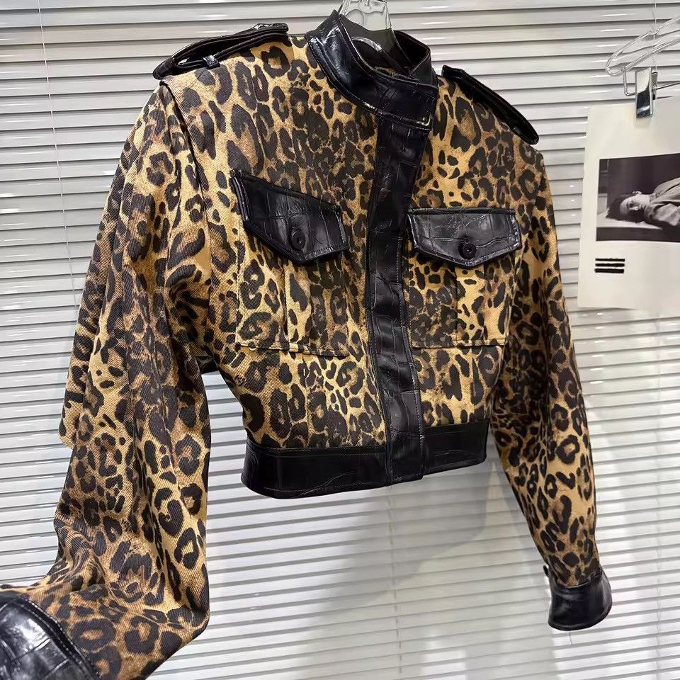Other Leopard Streetwear Punk Design Spice Girl Printed Jacket Size S / US 4 / IT 40 - 5 Thumbnail