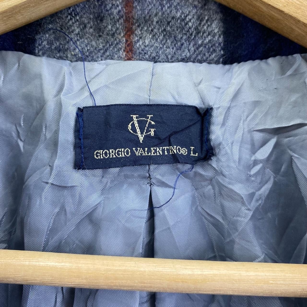 Giovanni Valentino Vtg 80’ GIORGIO VALENTINO ITALY Plaids Checks Trench Coat Size XL / US 12-14 / IT 48-50 - 4 Thumbnail