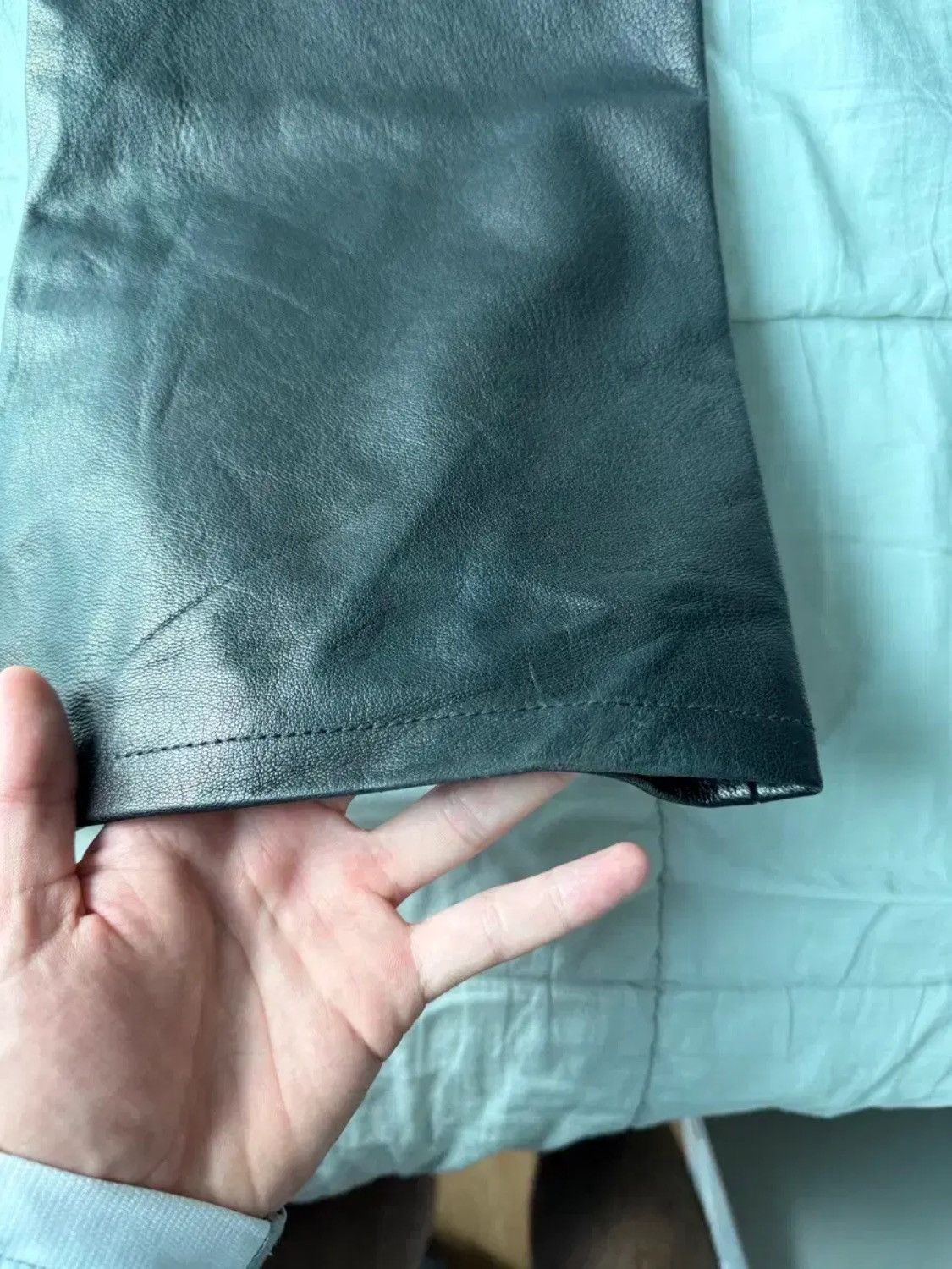 Enfants Riches Deprimes Enfant Riches Deprimes Leather Flare Jeans Size US 36 / EU 52 - 5 Thumbnail