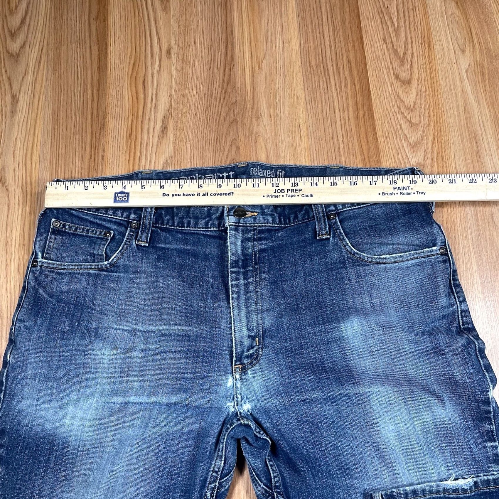 Carhartt Carhartt Jeans Pants Men’s 40Wx30L Relaxed Fit Blue Wash Denim 5-Pocket Straight Leg Casual Vintage N/A Size US 40 / EU 56 - 5 Thumbnail