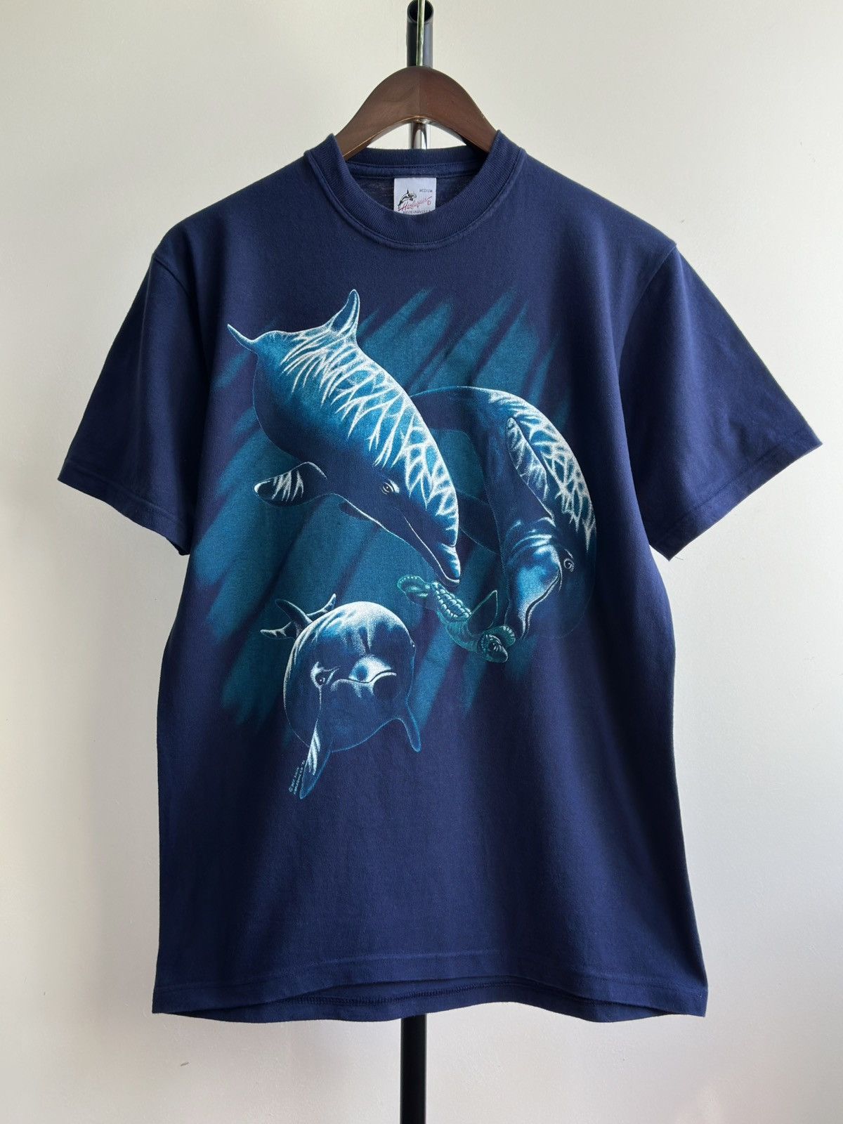 Vintage Vintage 1992 Harlequin Dolphin’s Graphic Tee Size US M / EU 48-50 / 2 - 1 Thumbnail