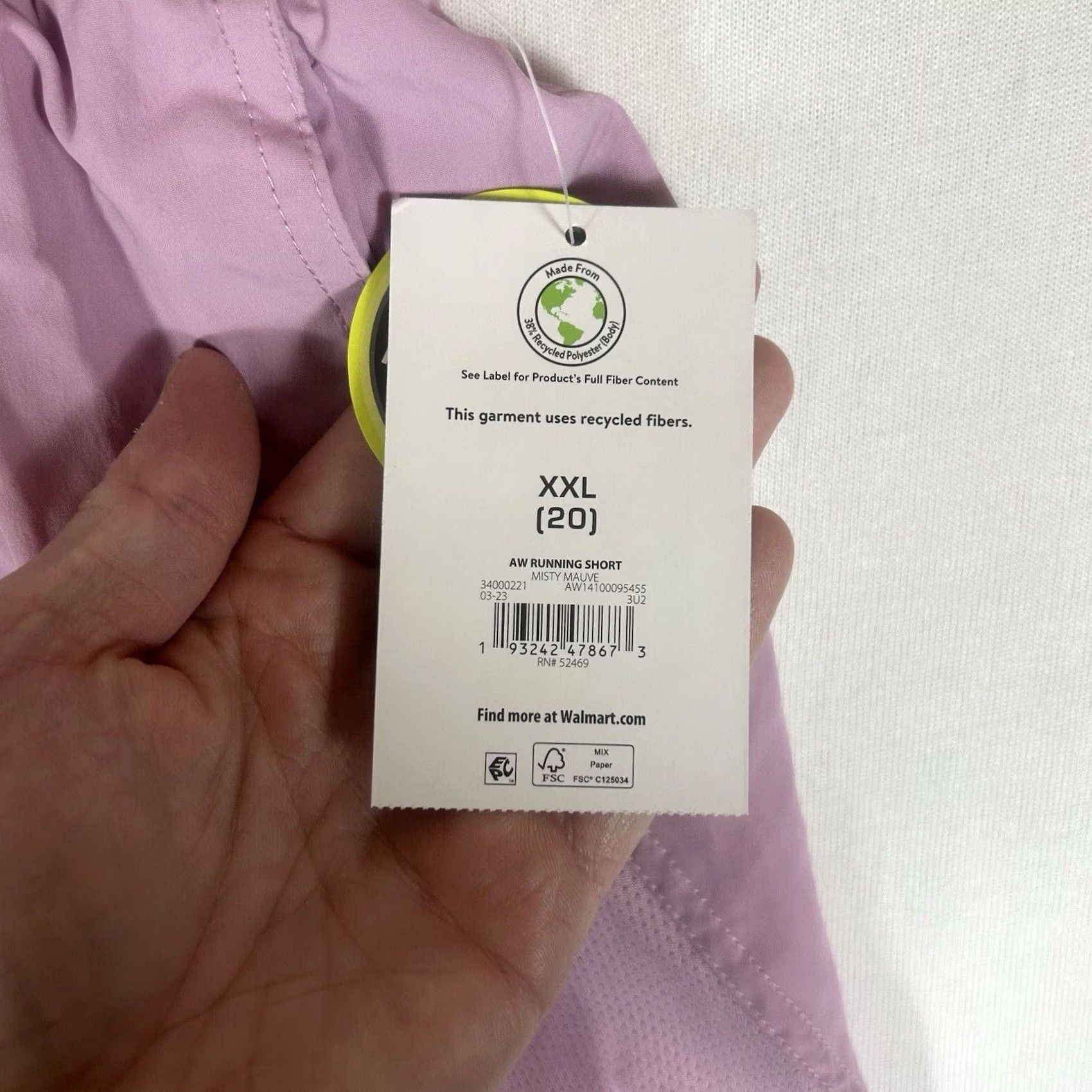 Athletic Works Athletic Works Womens XXL Pink Running Shorts Gym Yoga Casual NWT Drawstring Pockets 4 in Inseam, Plus Size Size 40" / US 18 - 4 Thumbnail