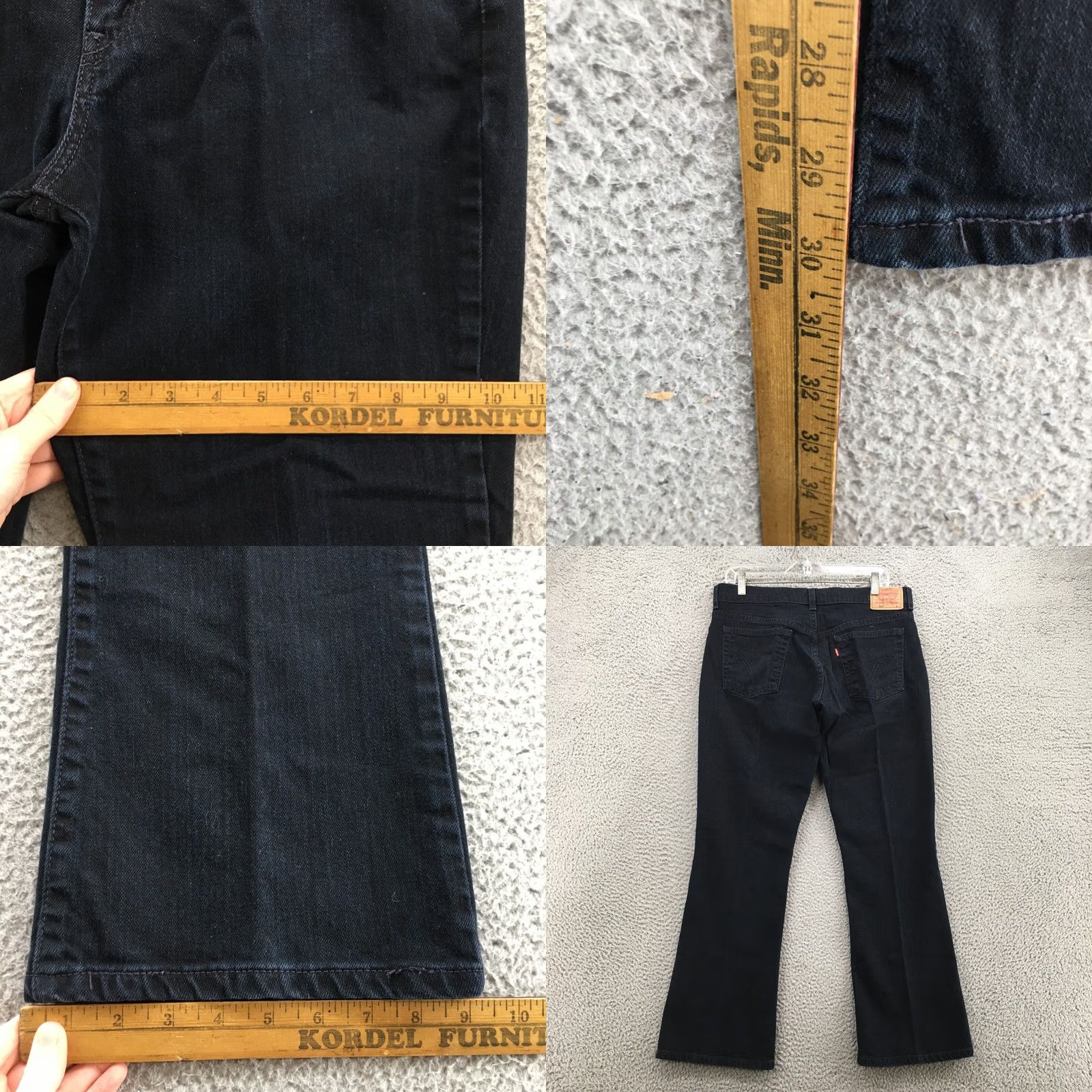 Denime Nouveau 515 Bootcut Jeans Womens 12s Blue Denim Mid Rise Zip Fly Stretch Denim Jeans Women Regular 34x30 Blue Size 34" / US 12 / IT 48 - 8 Thumbnail