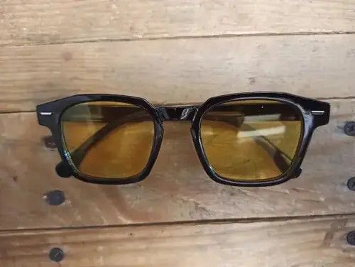 Electric Visual Yellow Lens Black Frame Sunglasess Size ONE SIZE - 2 Thumbnail