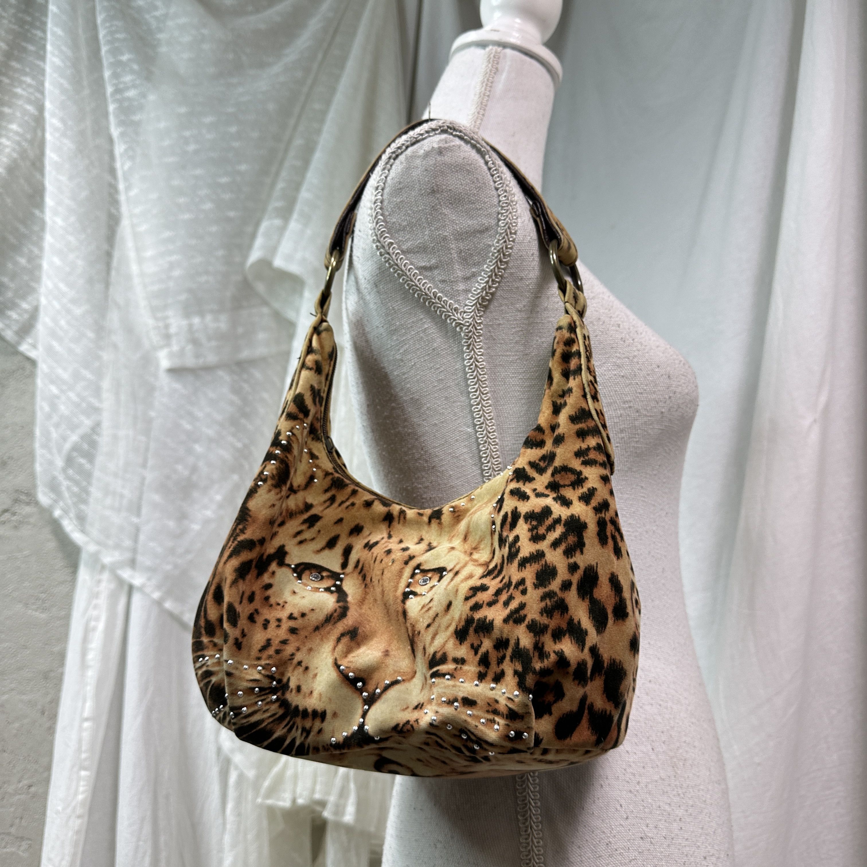 Vintage Vintage Avant Garde Mini Cheetah Hobo Bag Y2K Size ONE SIZE - 7 Thumbnail
