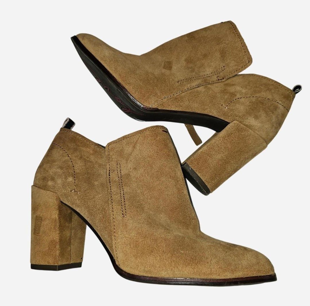 Other Ellen DeGeneres Tan suede ankle boots Size US 8.5 / IT 38.5 - 4 Thumbnail
