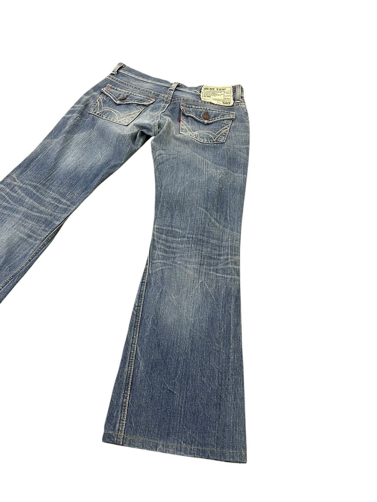 If Six Was Nine Flare Jeans Edwin Japan Distress Low Rise Boot Cut 2🟦0 Size US 30 / EU 46 - 12 Thumbnail