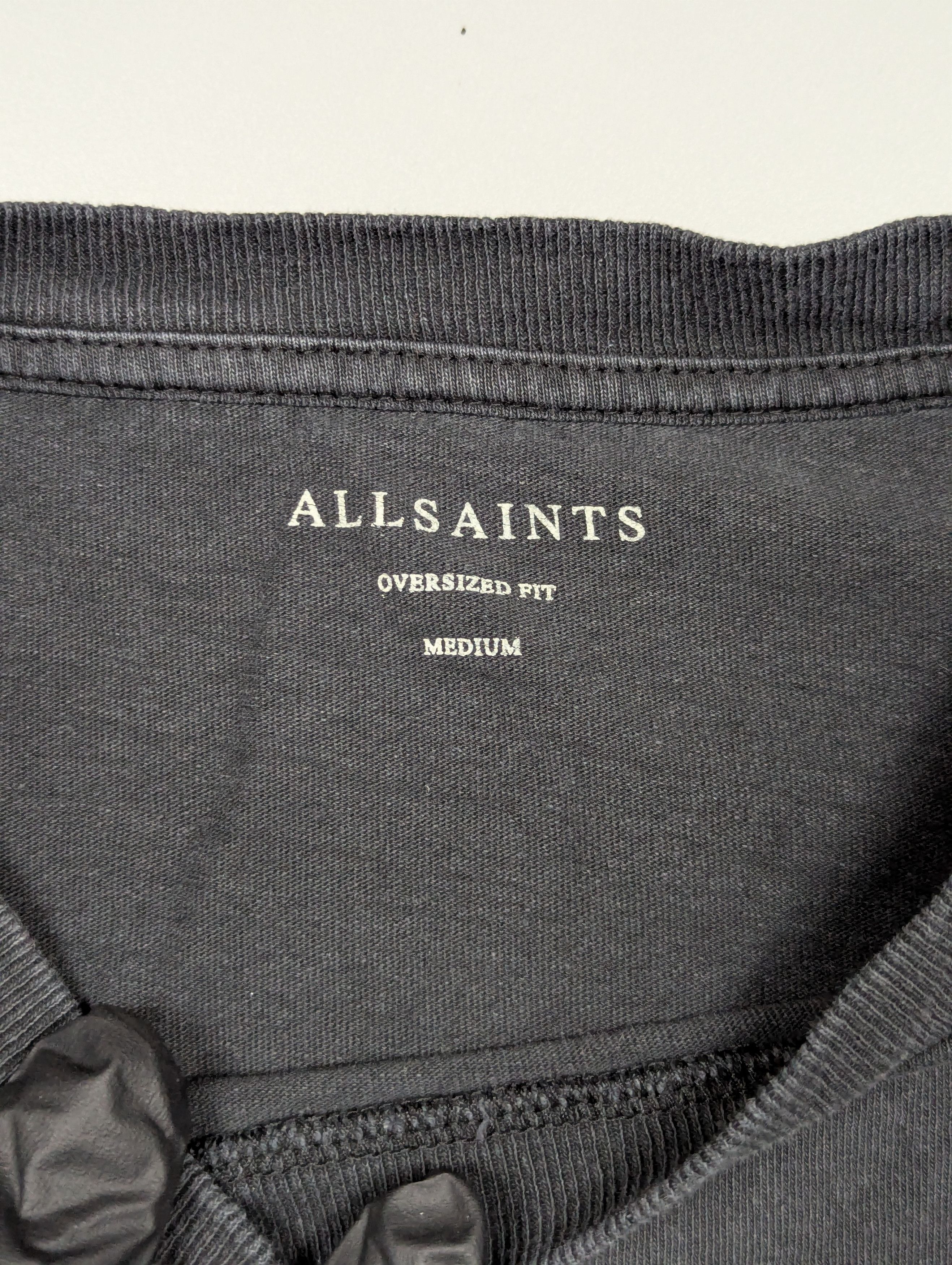 Allsaints ALLSAINTS Men`s Gray Unicorn Graphic Distressed T - Shirt Size US M / EU 48-50 / 2 - 6 Thumbnail