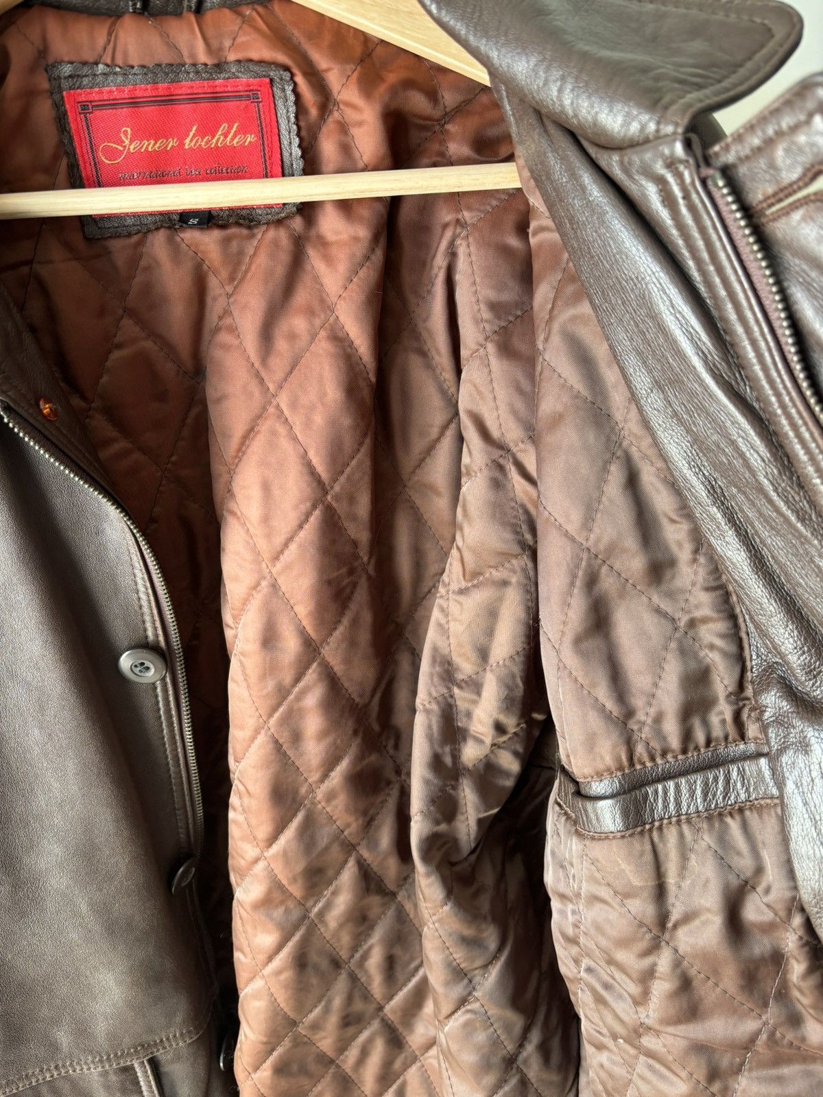 Japanese Brand × Vintage Vintage Brown Leather Coat Size US S / EU 44-46 / 1 - 5 Thumbnail