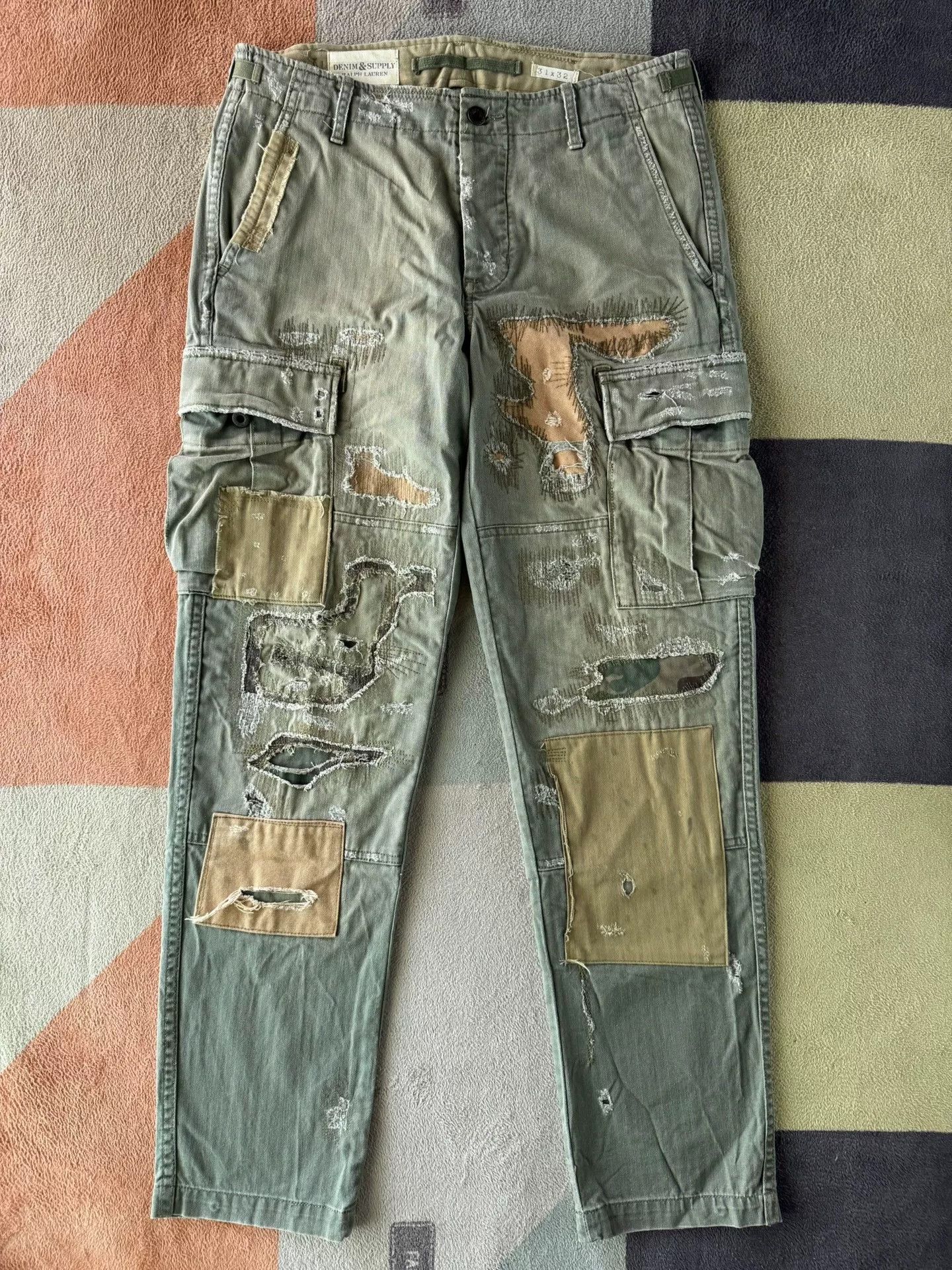 Denim & Supply Ralph Lauren Ralph Lauren Denim Supply Patch Cargo Pants Size US 31 - 1 Thumbnail