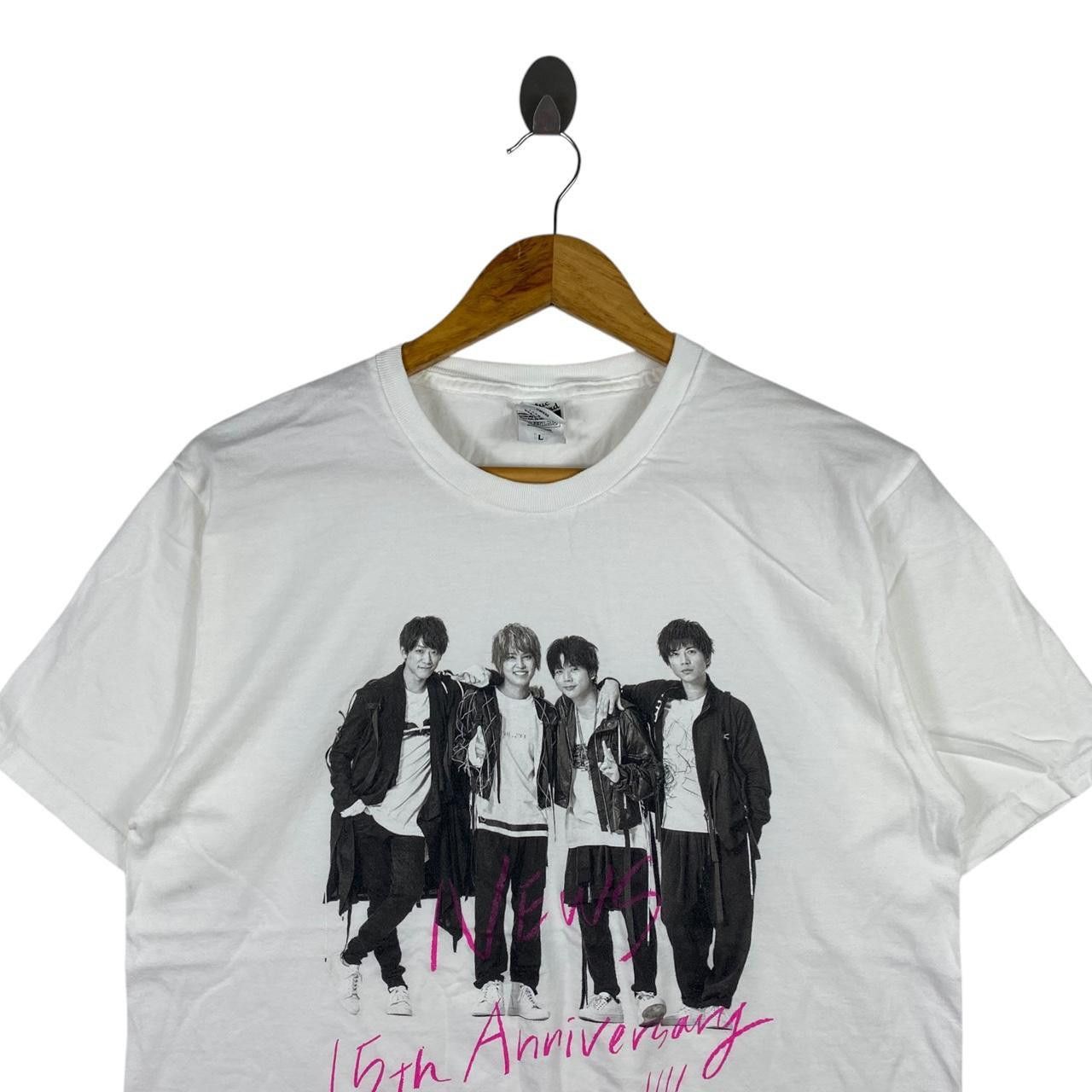 Band Tees NEWS JAPAN BOY BAND 15th Anniversary Concert Idol Tee Shirt Size L / US 10 / IT 46 - 2 Thumbnail