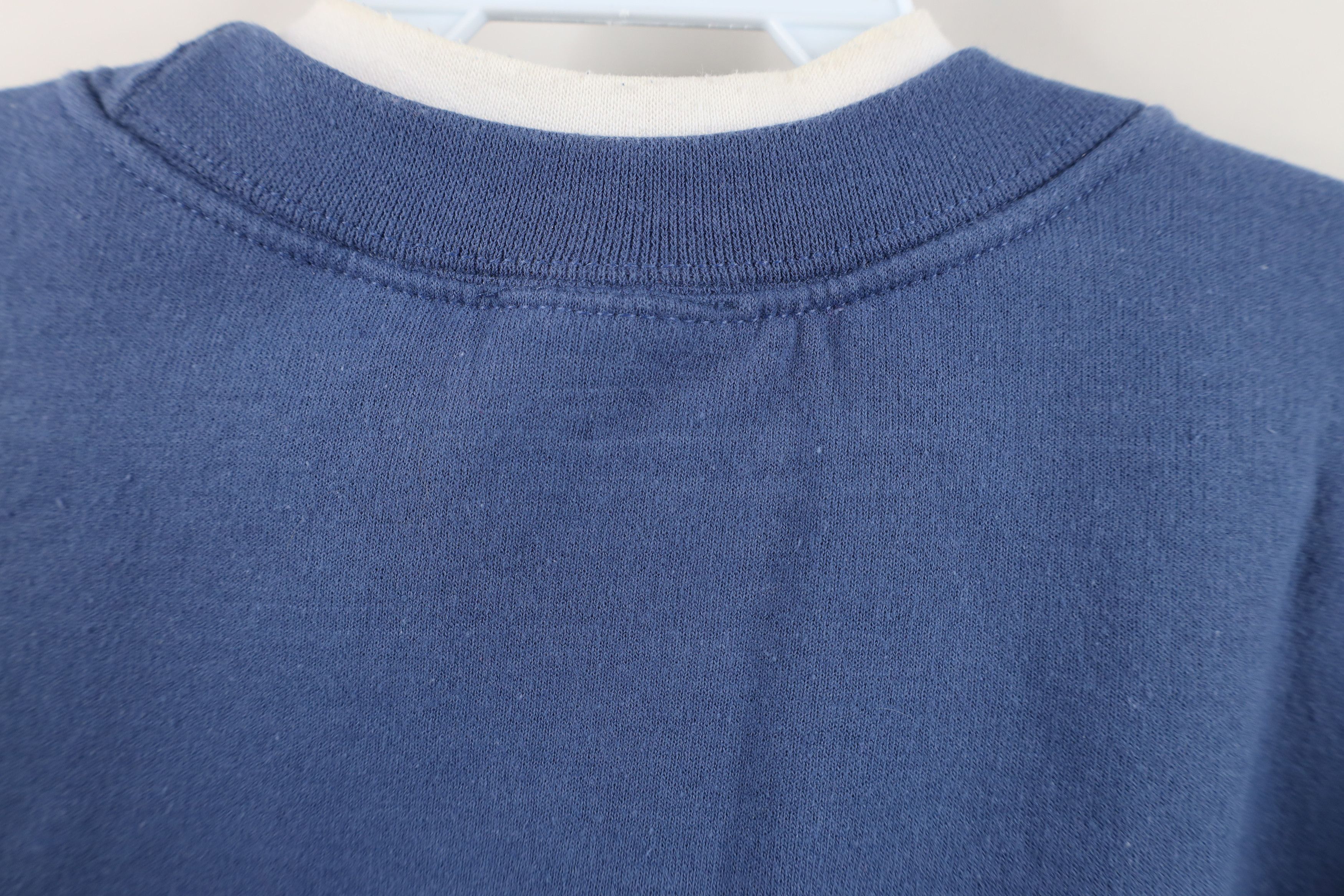 Vintage Vintage 90s Streetwear Nature Fall Leaf Sweatshirt Blue Size L / US 10 / IT 46 - 11 Thumbnail