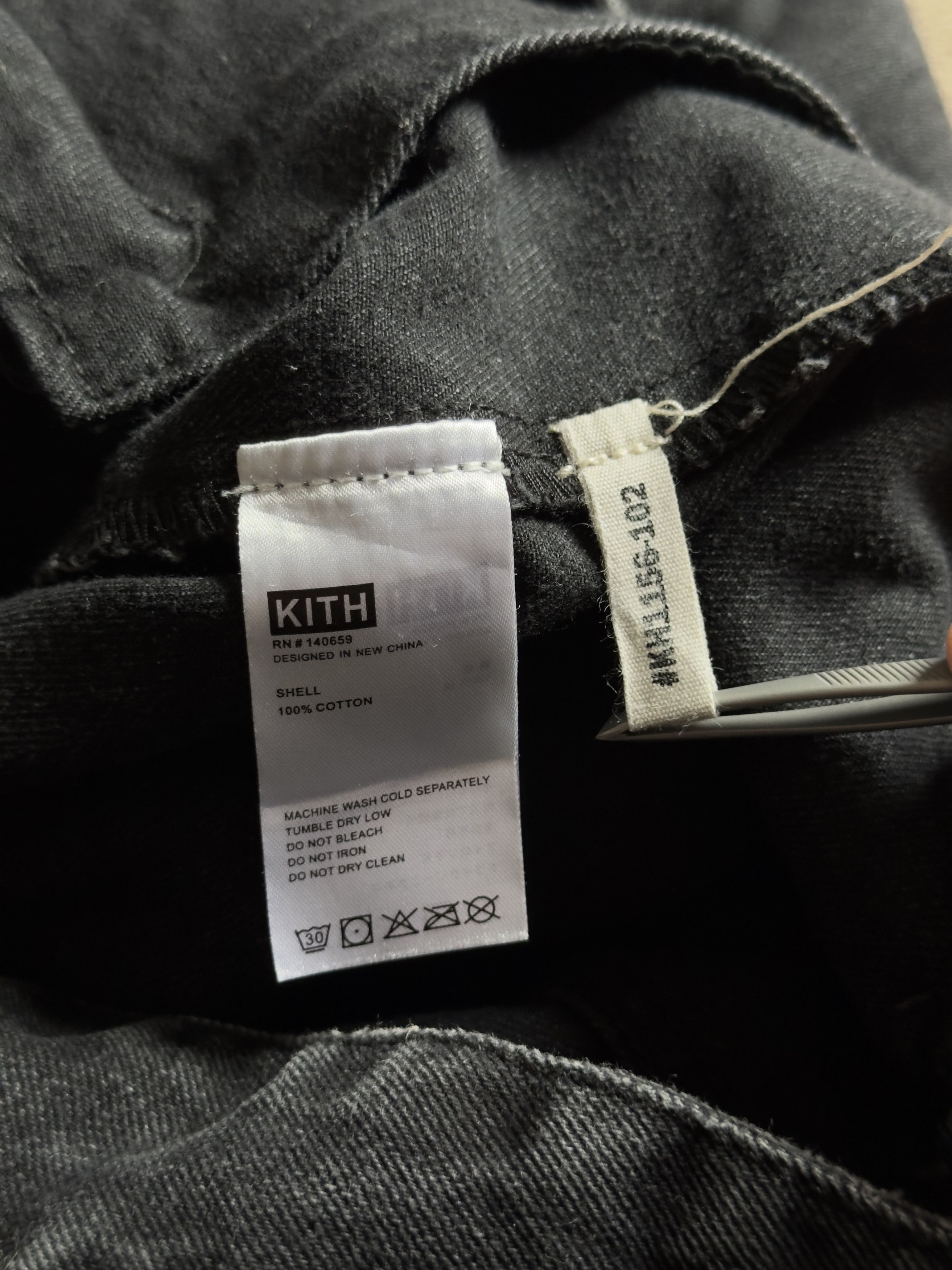 Kith KITH Distressed Denim Jacket Cotton Black sz.L Size US L / EU 52-54 / 3 - 10 Thumbnail