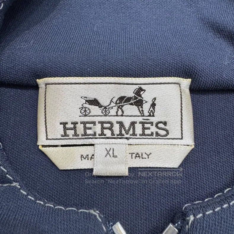 Hermes Hermes Zip-Up Hooded Short Sleeve Sweatshirt Size US XL / EU 56 / 4 - 2 Thumbnail