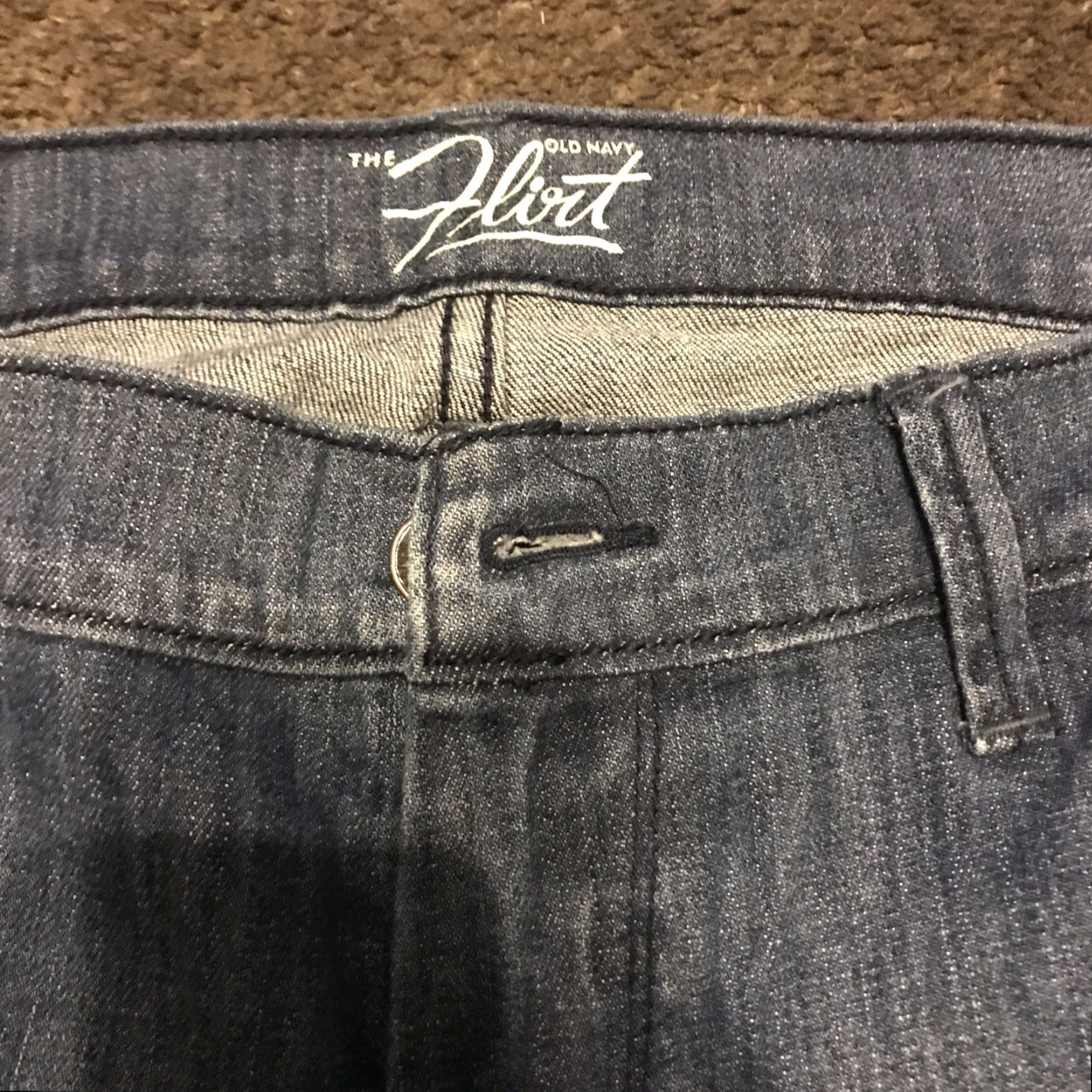 Old Navy VINTAGE? Old Navy THE FLIRT Stretch Denim Boot Cut Jeans Size 2 Long Womens Boots? Size 26" / US 2 / IT 38 - 2 Thumbnail