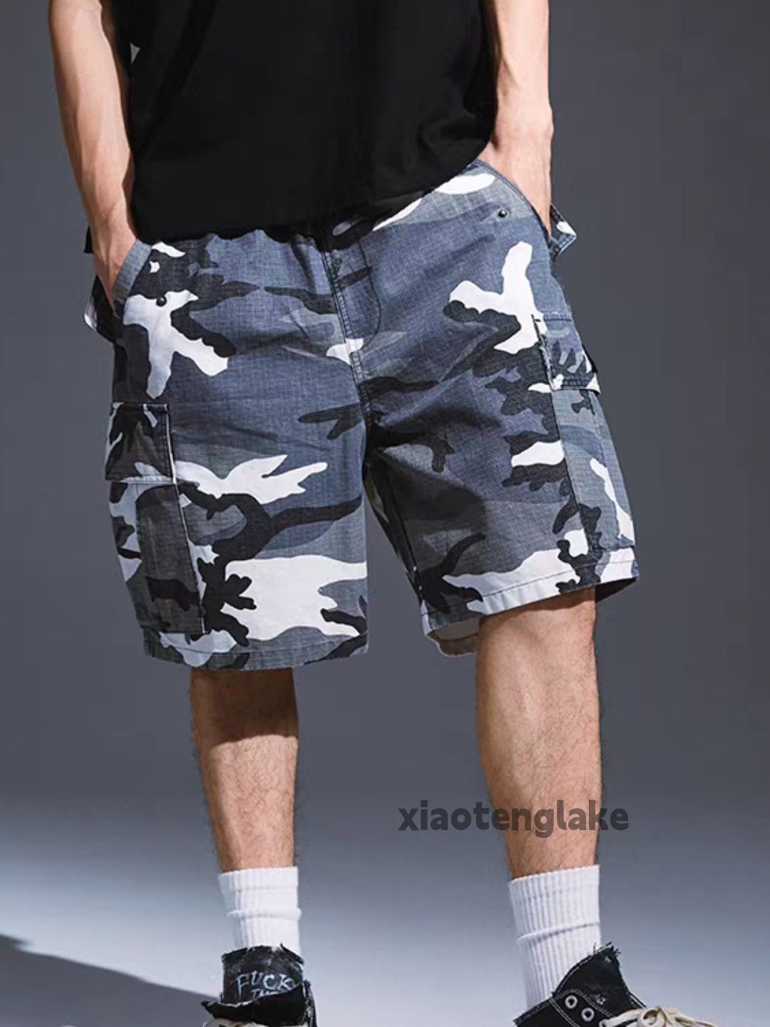 Vintage ltx vintage Military outdoor tactical cargo camo shorts Size US 36 / EU 52 - 3 Thumbnail