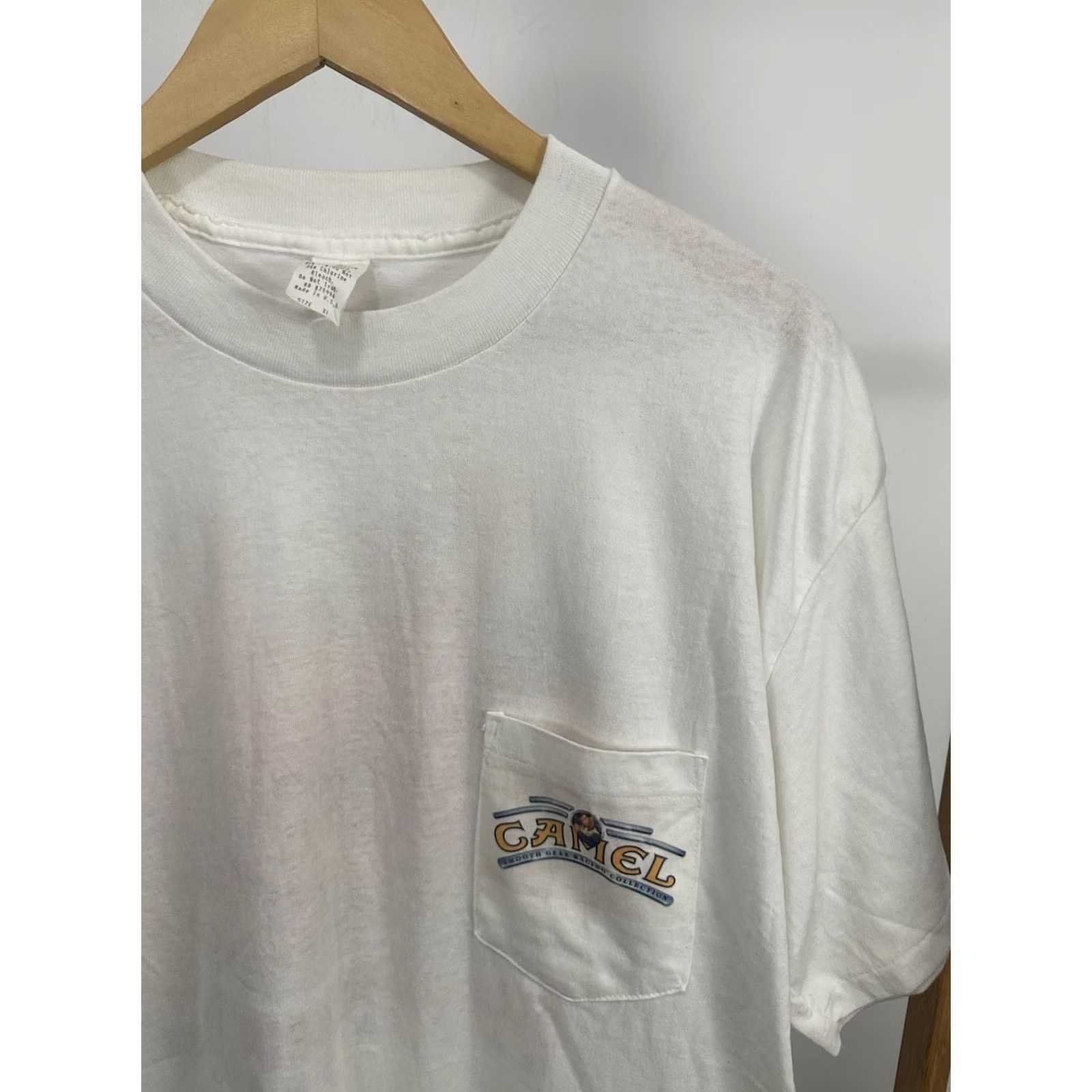 Camel VINTAGE 90s Joe Camel Racing Team T-Shirt XL White THIN RARE Mens Size US XL / EU 56 / 4 - 5 Thumbnail