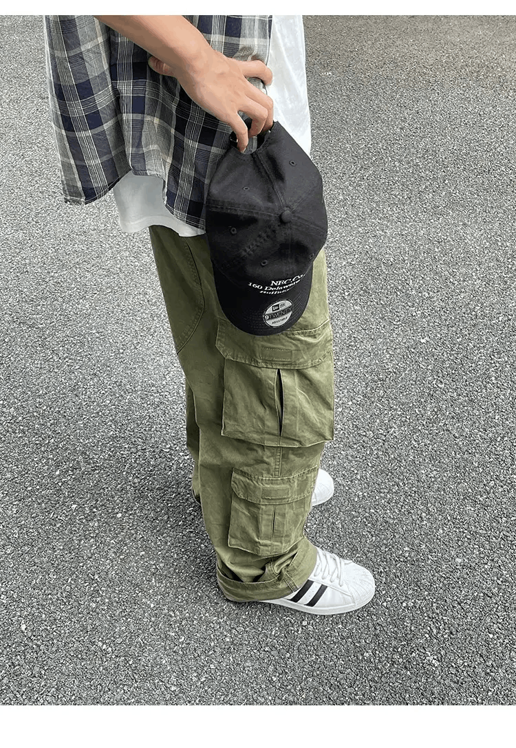 Designer × Japanese Brand × Vintage double knee faded military outdoor cargo pants Size US 30 / EU 46 - 4 Thumbnail