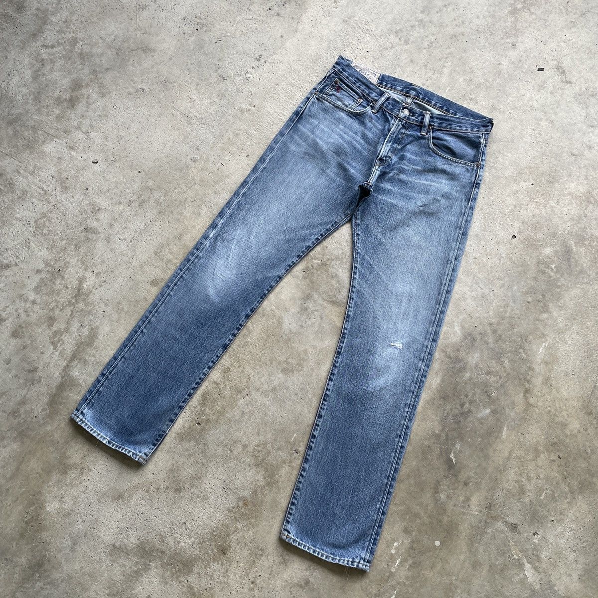 Jean × Polo Ralph Lauren × Ralph Lauren Vintage Polo Ralph Lauren Faded Jeans Denim Pants W32 Size US 32 / EU 48 - 2 Thumbnail