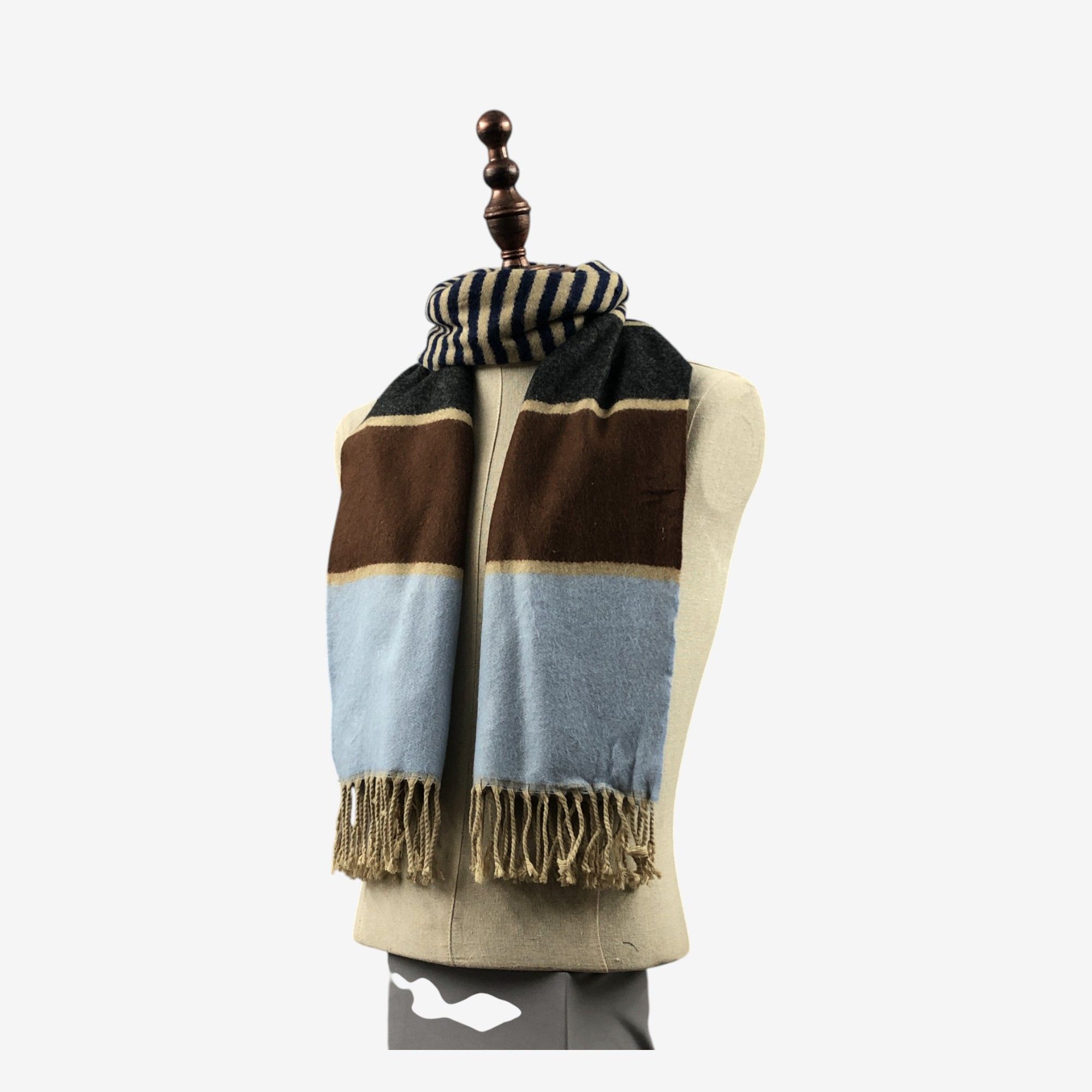 Japanese Brand Vintage Keith Scarf Muffler Wool Wraps Babuskha Scarves Size ONE SIZE - 2 Thumbnail