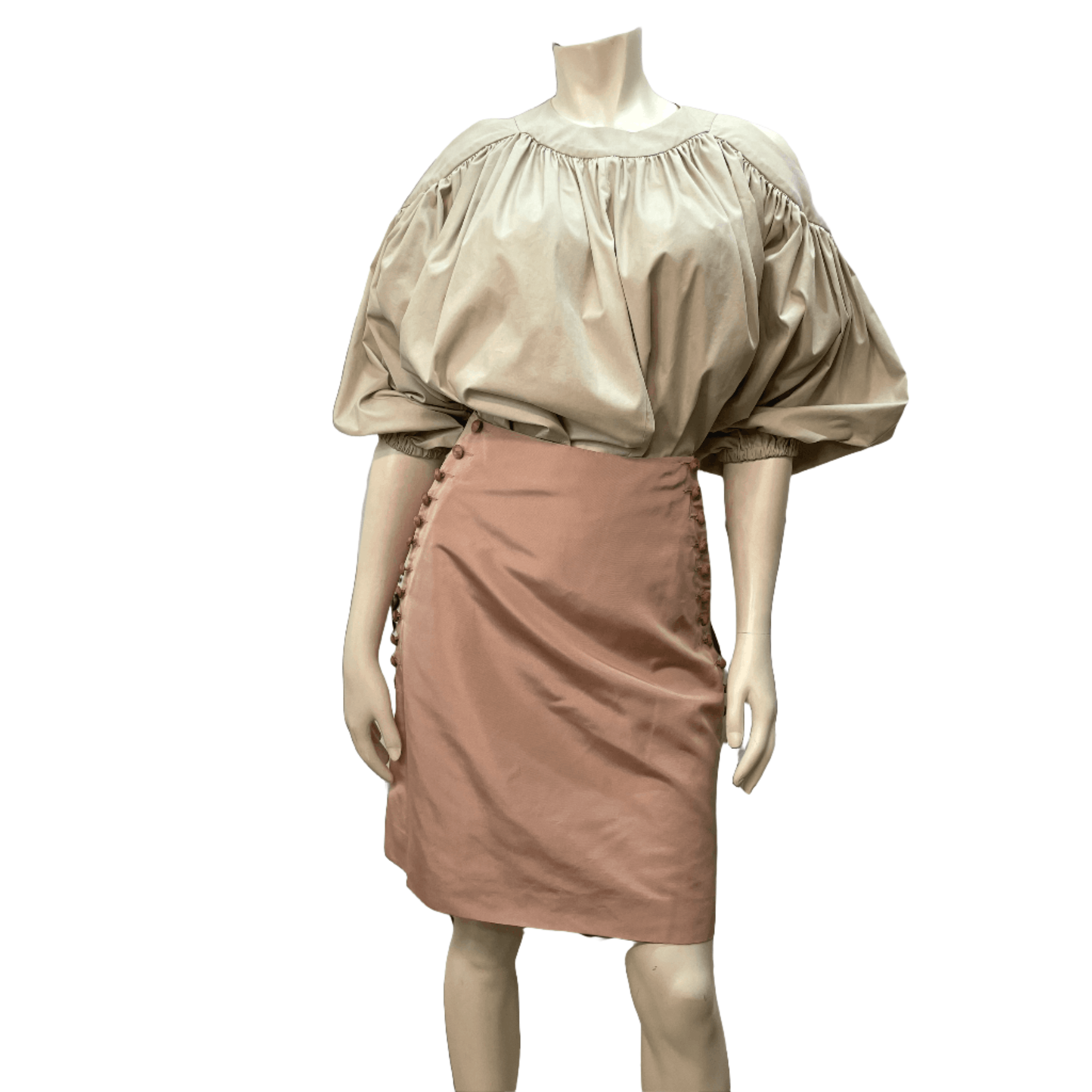 Alexander McQueen Alexander McQueen Vintage Designer Blush Pink Silk Skirt Made In Italy Size 29" Size 29" - 1 Thumbnail