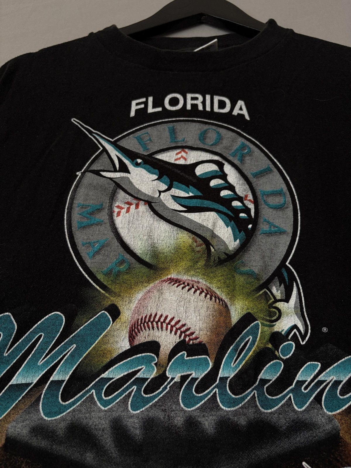 Vintage 2000 Vintage Florida Marlins Vintage T-shirt Size US L / EU 52-54 / 3 - 4 Thumbnail