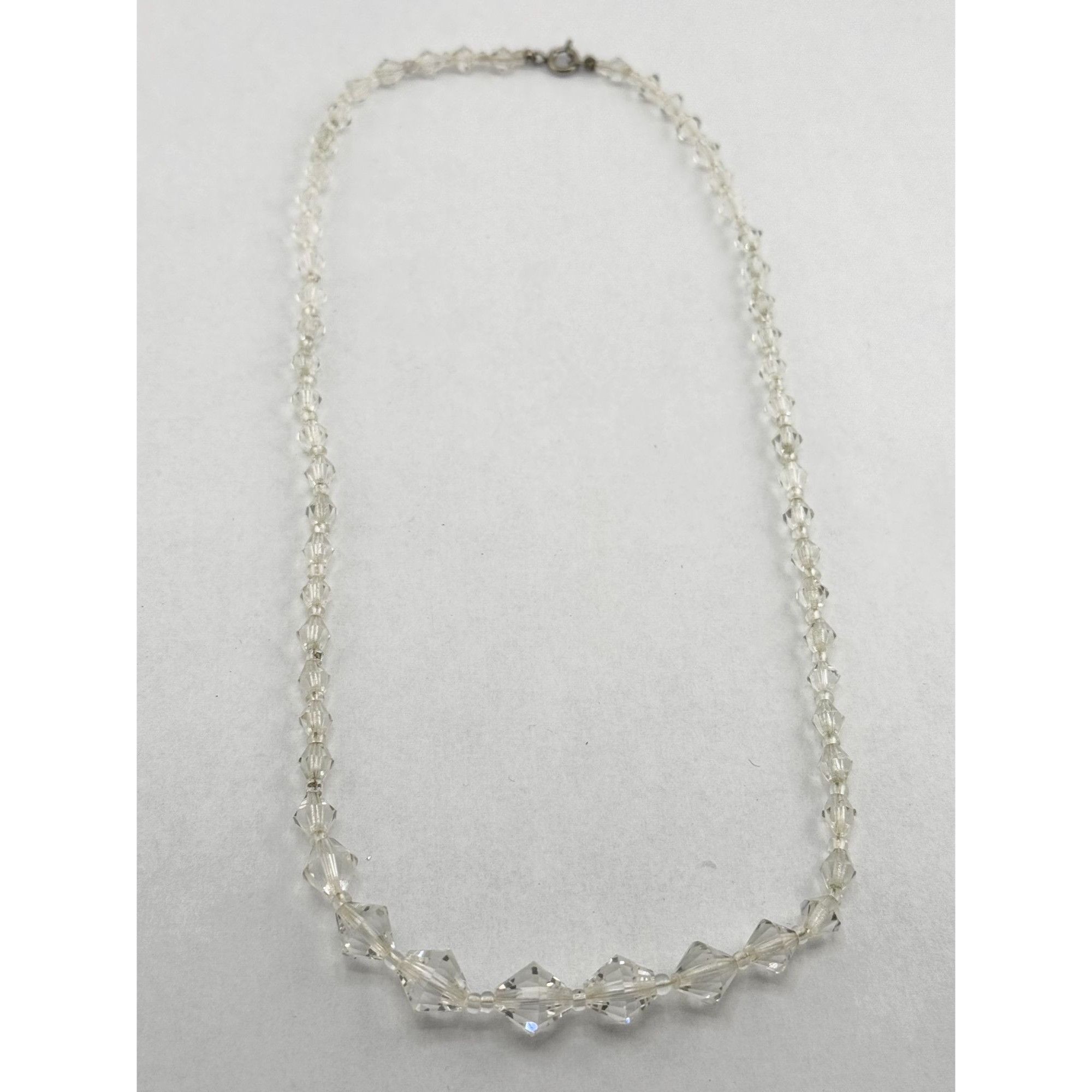 Vintage Vintage graduating beaded crystal necklace Size ONE SIZE - 2 Thumbnail