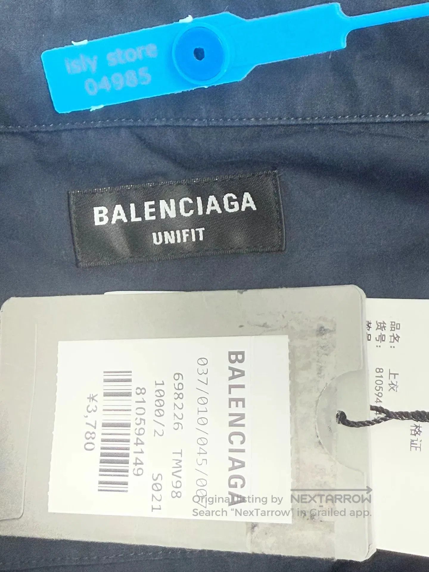 Balenciaga Balenciaga Spliced Letter Print Shirt. Size US M / EU 48-50 / 2 - 5 Thumbnail