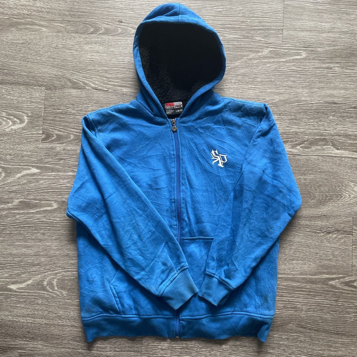 Southpole Southpole Blue Fleece-Lined Zip-Up Hoodie Size US L / EU 52-54 / 3 - 1 Thumbnail