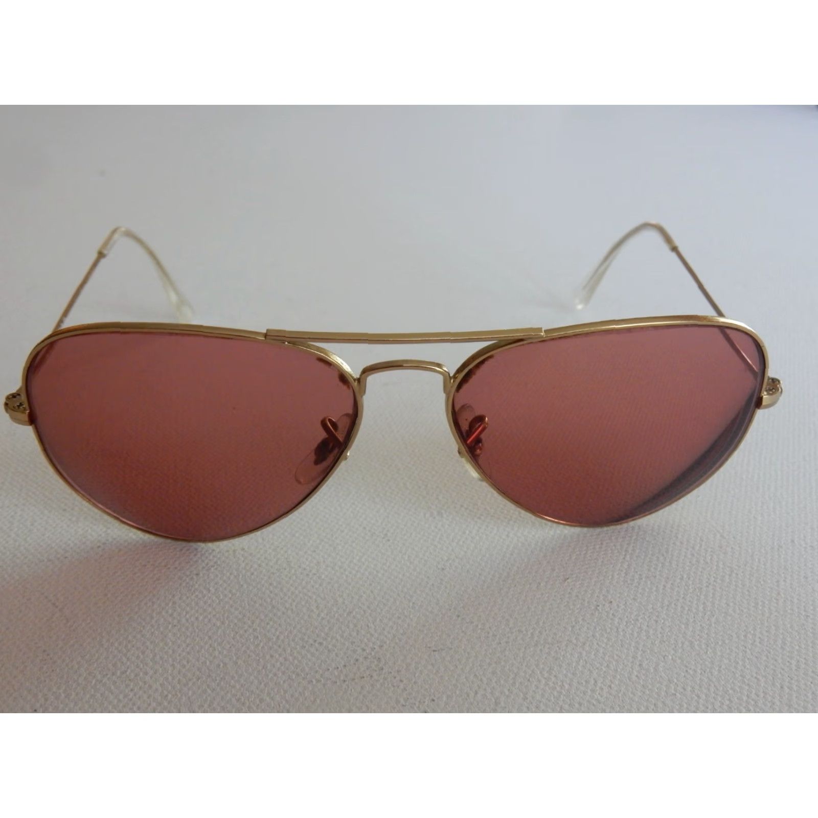 Vintage VINTAGE Ray-Ban Sunglasses Frames Only 58 14 3025 Gold Men Adult 58mm Protection U.S. 90s? Size ONE SIZE - 2 Thumbnail