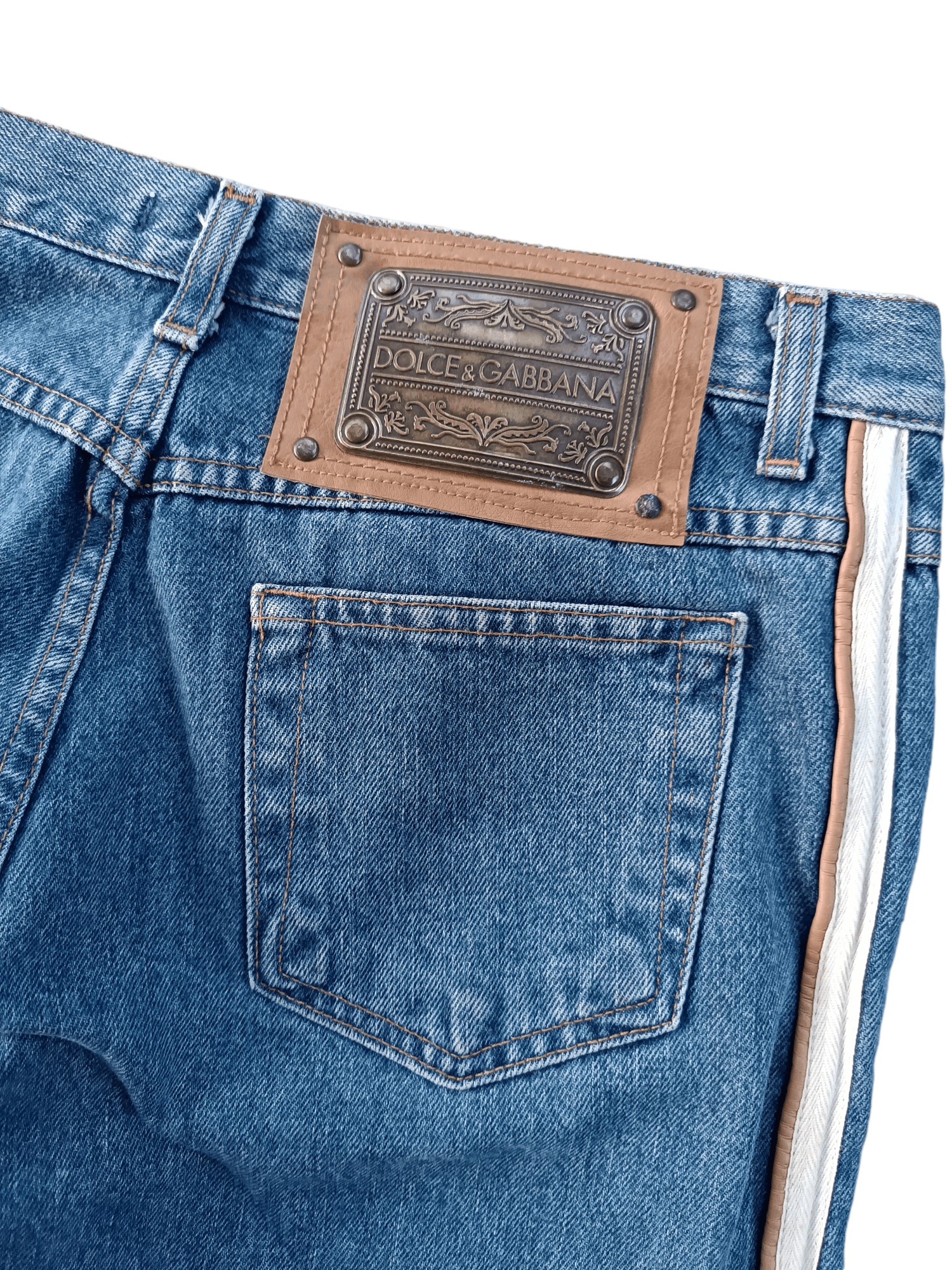 Dolce & Gabbana RARE 🔥 Flared Dolce & Gabbana Double Stripe Denim Size US 34 / EU 50 - 9 Thumbnail