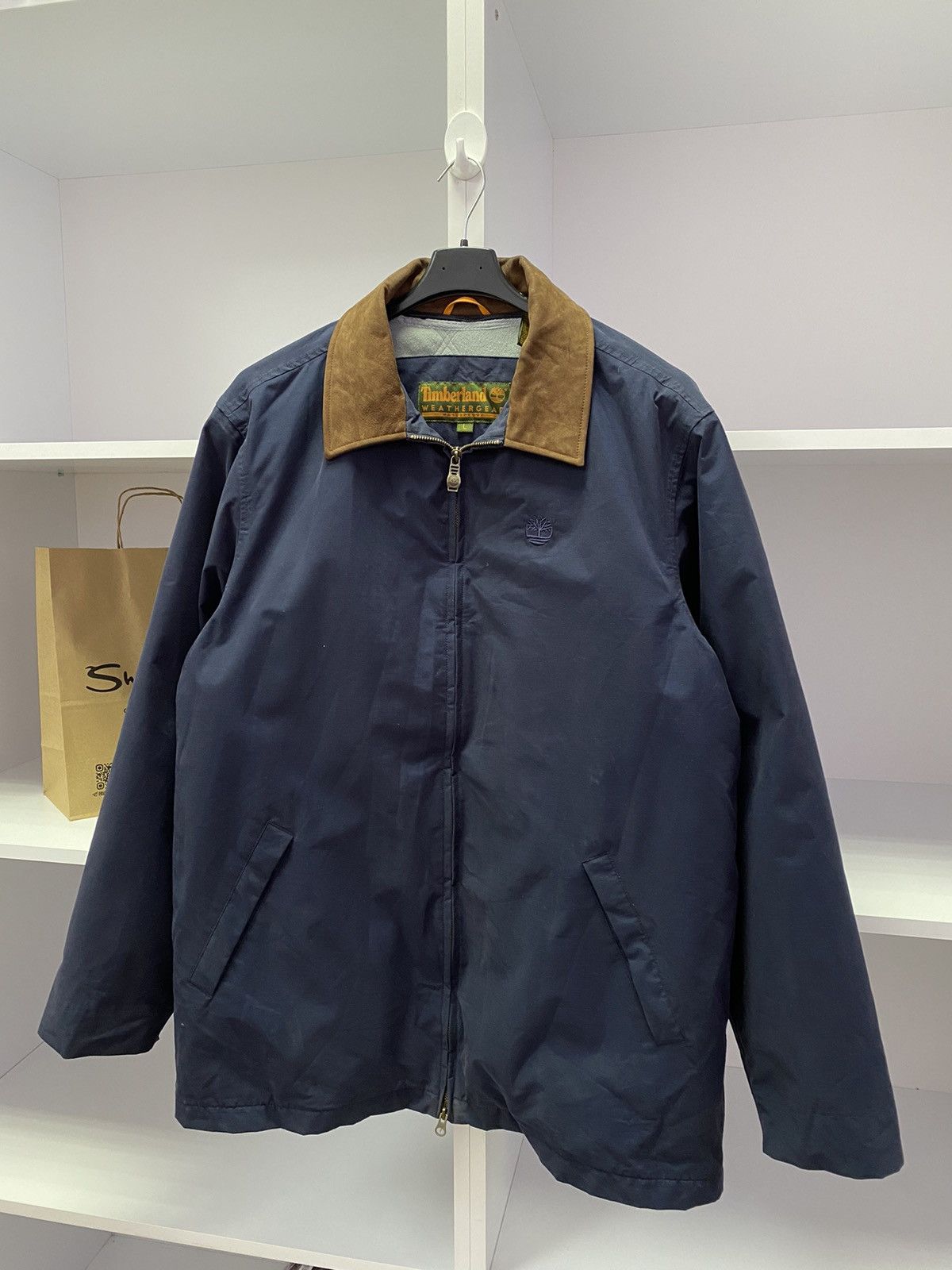 Timberland × Vintage Vintage Timberland Weathergear Waterproof Jacket Dark Blue Size US L / EU 52-54 / 3 - 3 Thumbnail