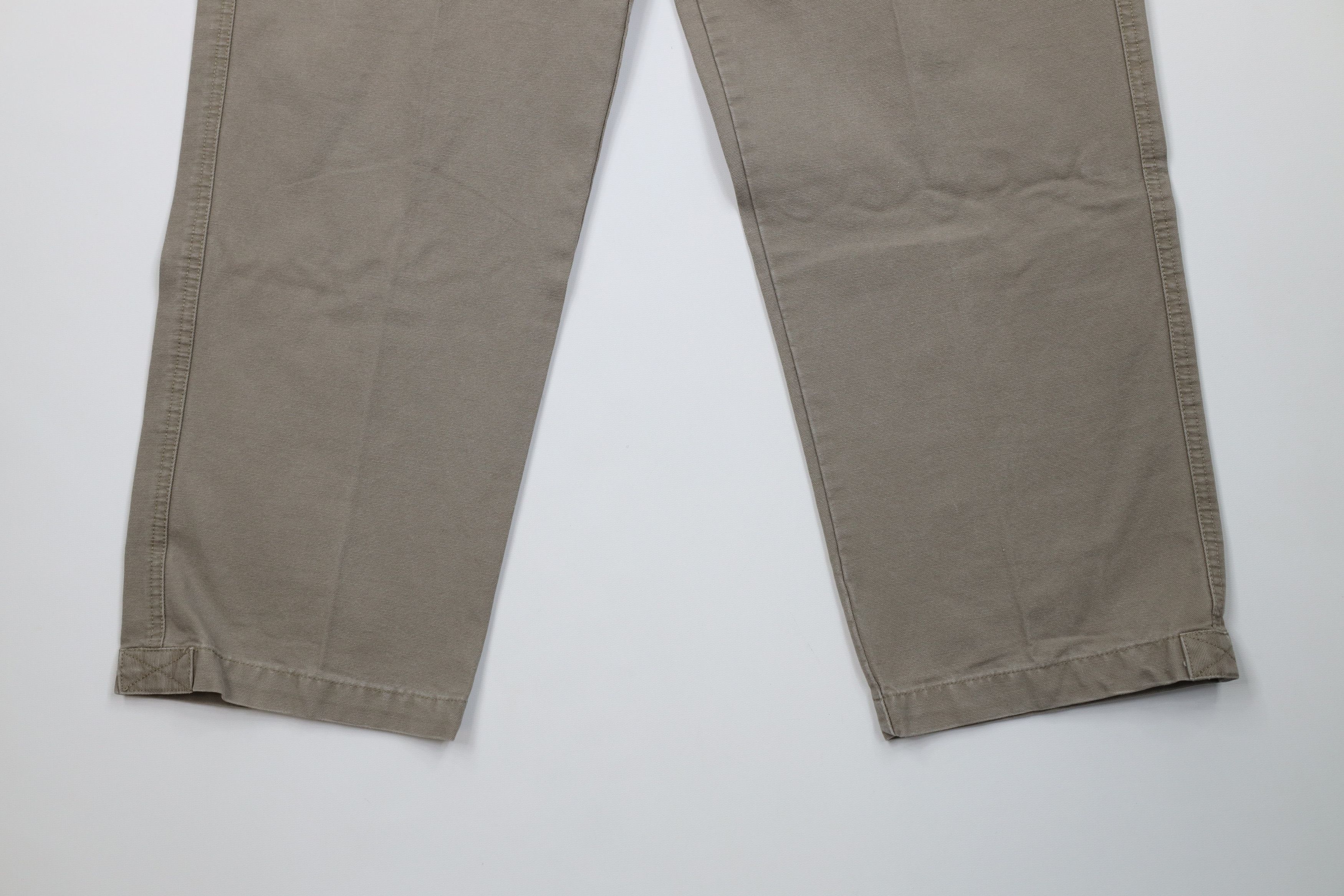 Vintage Vintage 90s Y2K Streetwear Canvas Wide Leg Cargo Pants Beige Size US 29 - 4 Thumbnail