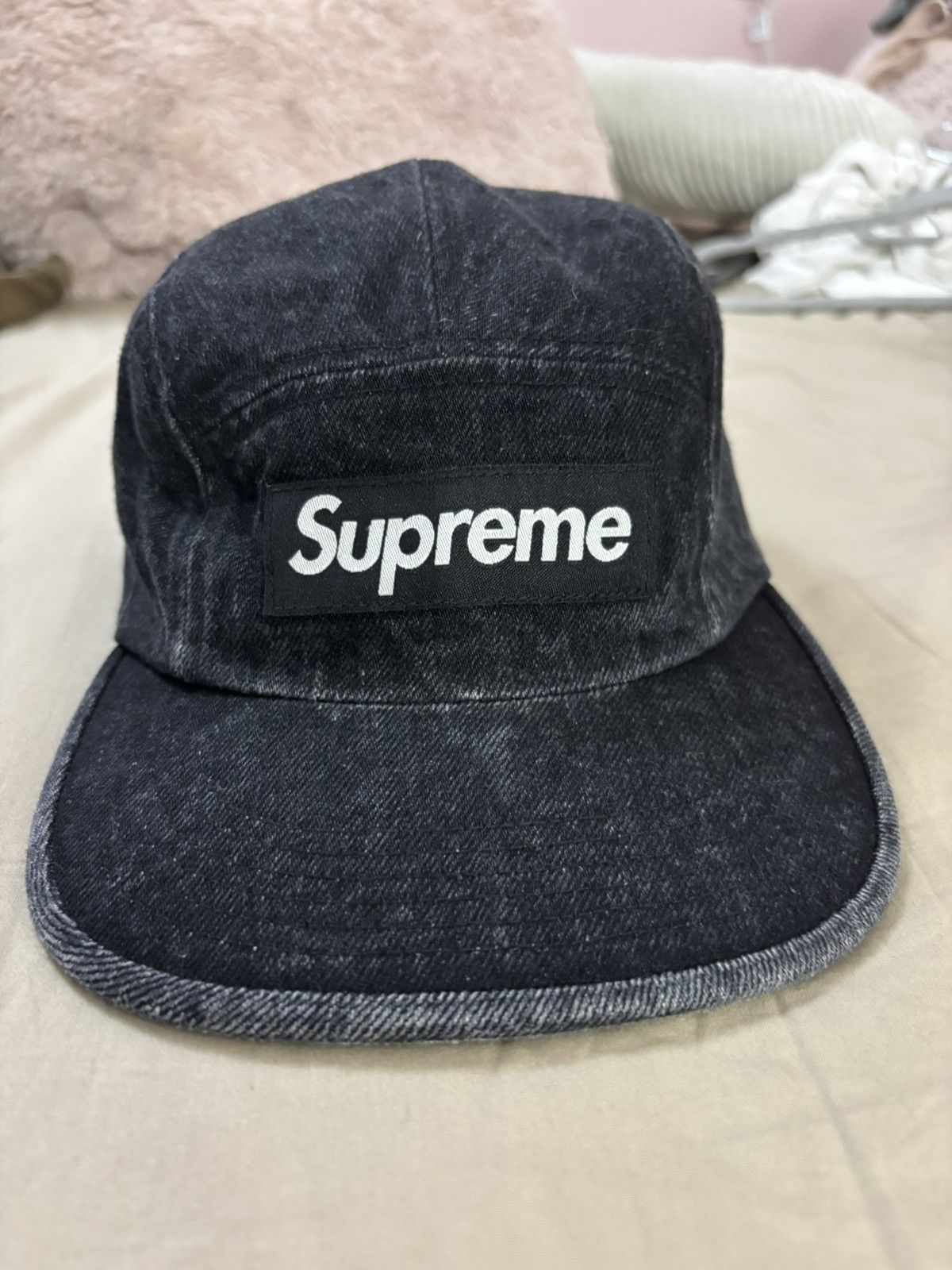 Supreme Reflective Stitch Camp Cap 黒色 Supreme Camp Cap | Grailed