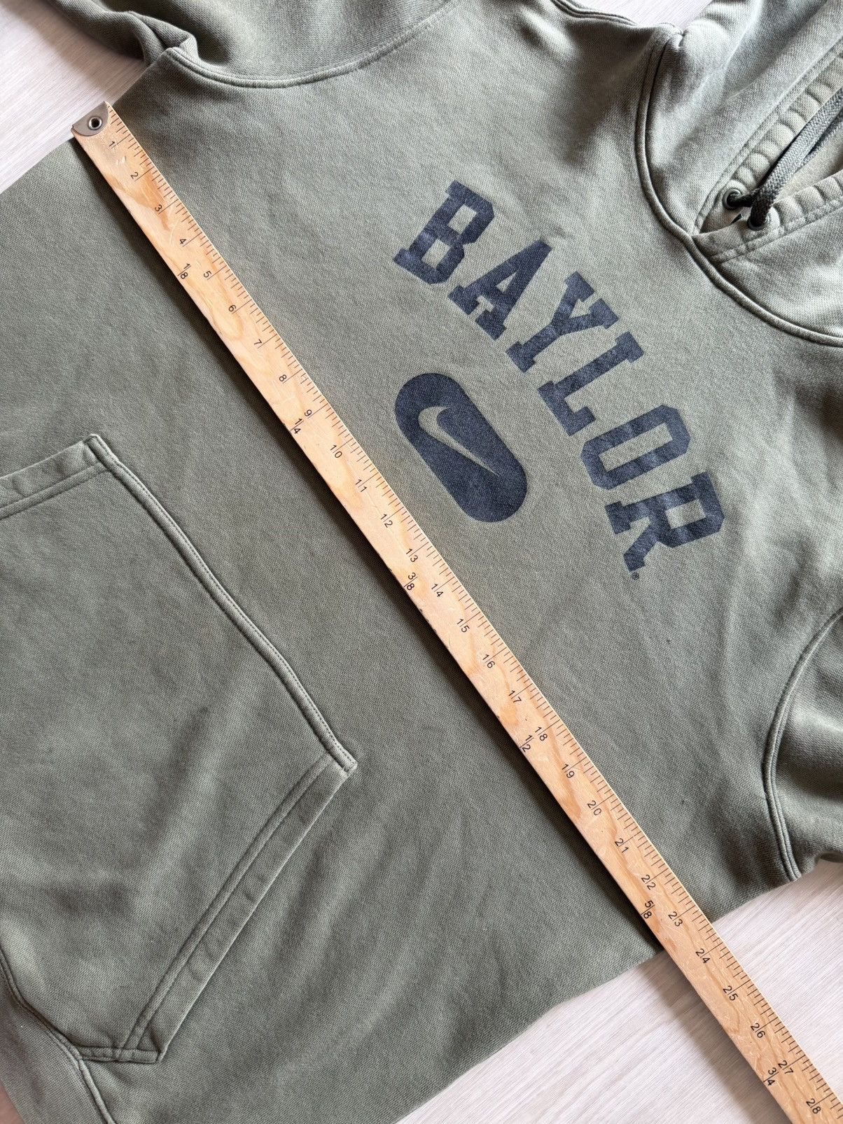 Nike Y2K Nike Baylor Center Swoosh Hoodie Sz L *Distressed Size US L / EU 52-54 / 3 - 7 Thumbnail