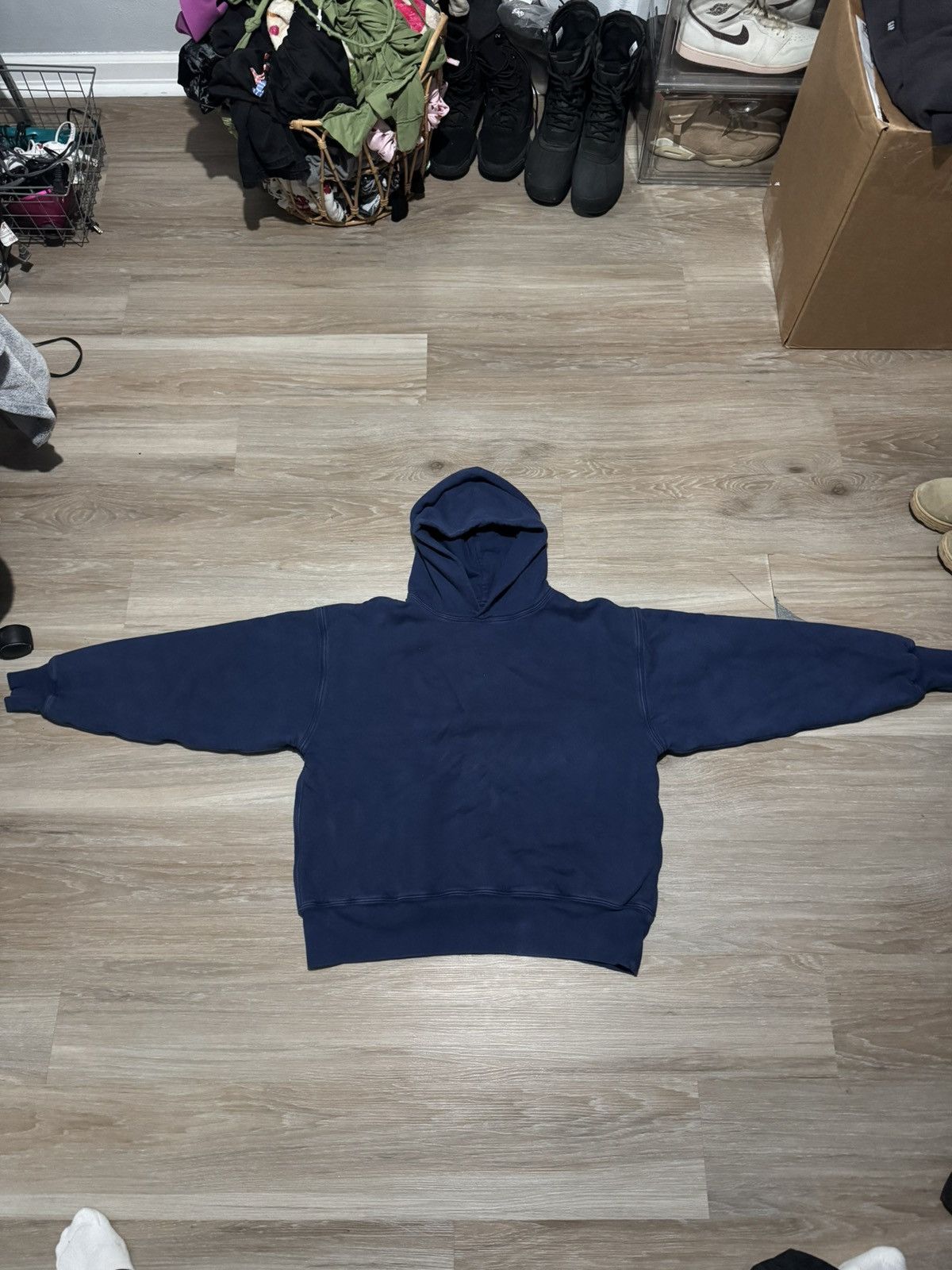 Gap Yeezy Gap Hoodie Sample Blue (Large) Unreleased Double Layer Size US L / EU 52-54 / 3 - 2 Thumbnail