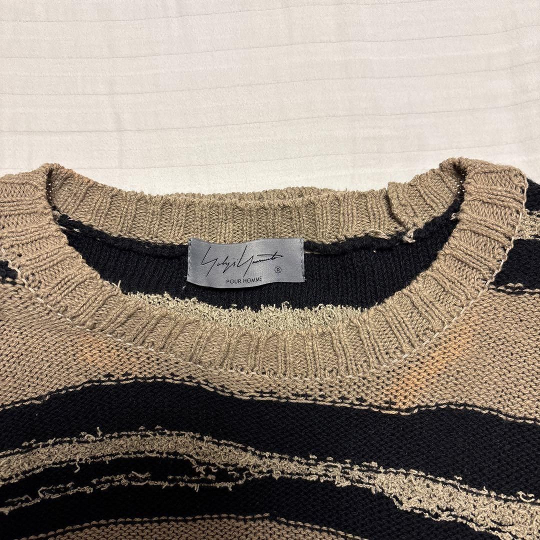 Yohji Yamamoto yohji yamamoto POUR HOMME 24ss COLOR-BLOCKED striped knit Size US L / EU 52-54 / 3 - 6 Thumbnail